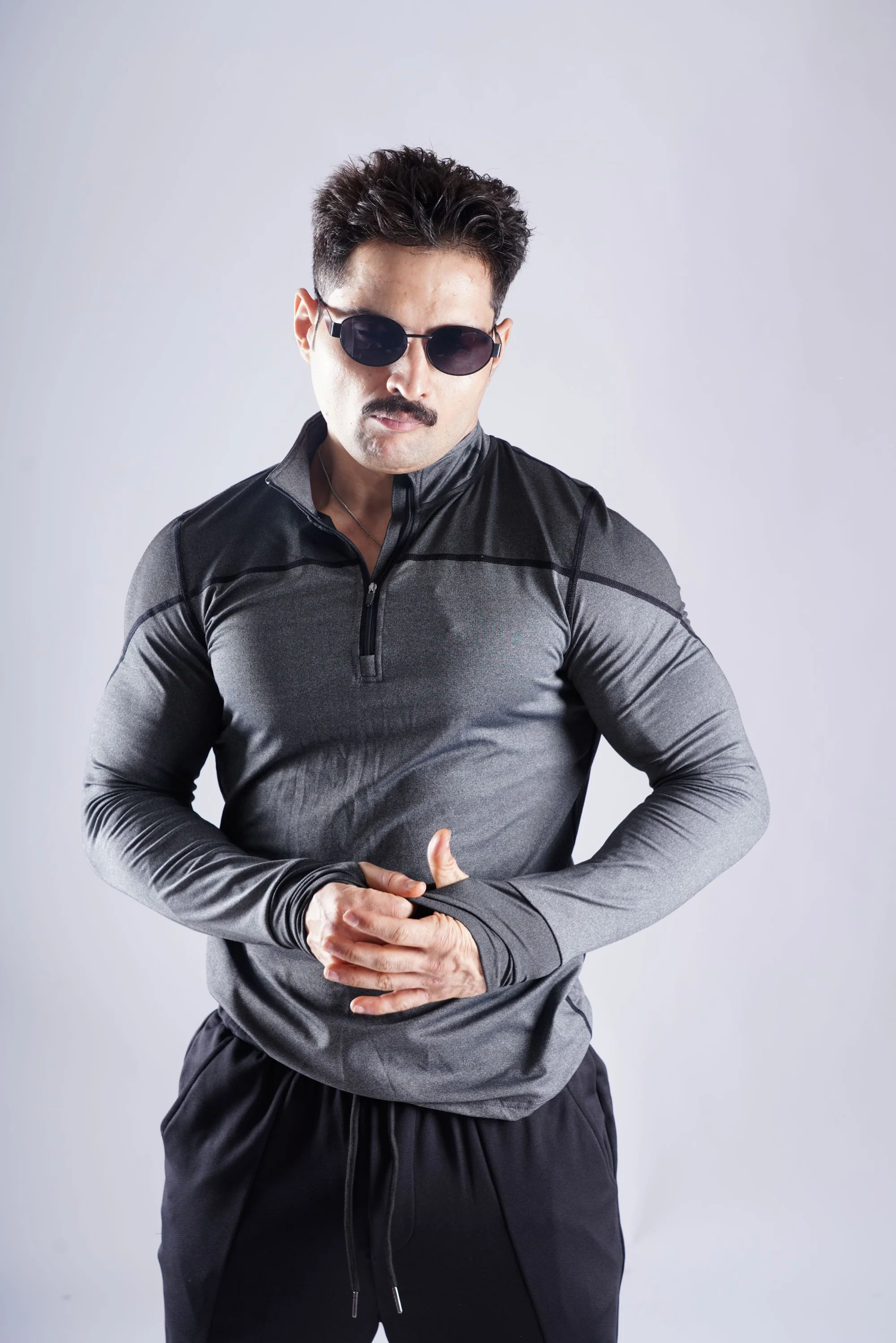 5603 GLADIATOR ZIP COMPRESSION TSHIRT - Image 14