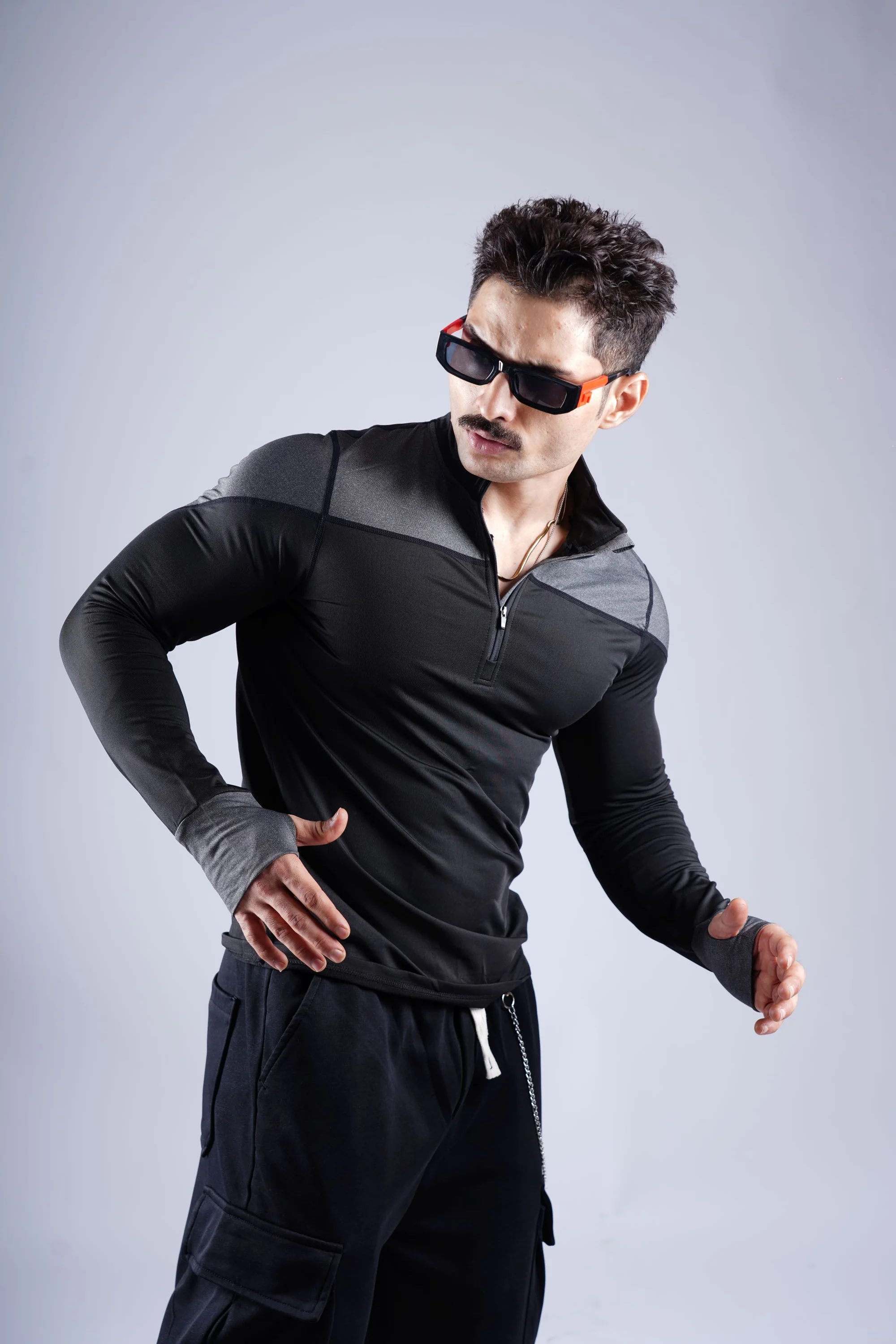 5603 GLADIATOR ZIP COMPRESSION TSHIRT - Image 20