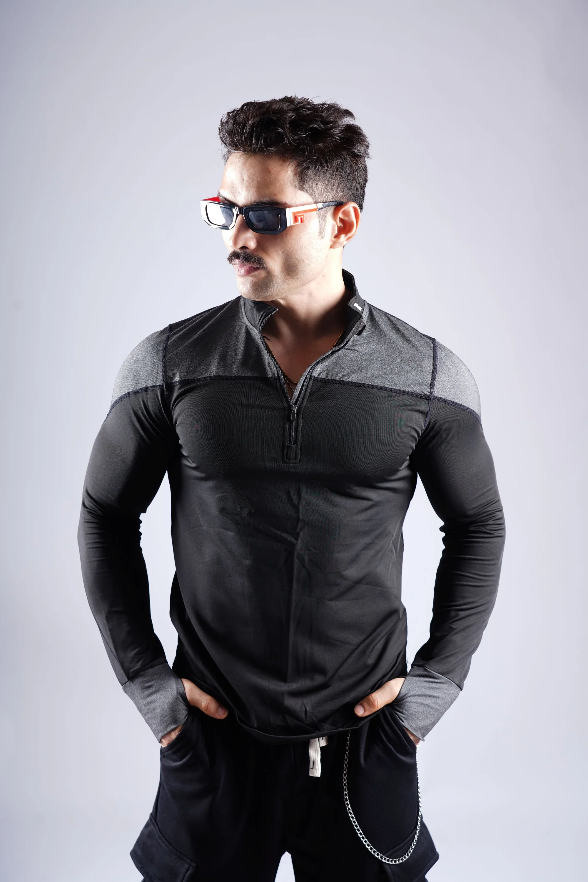5603 GLADIATOR ZIP COMPRESSION TSHIRT - Image 22