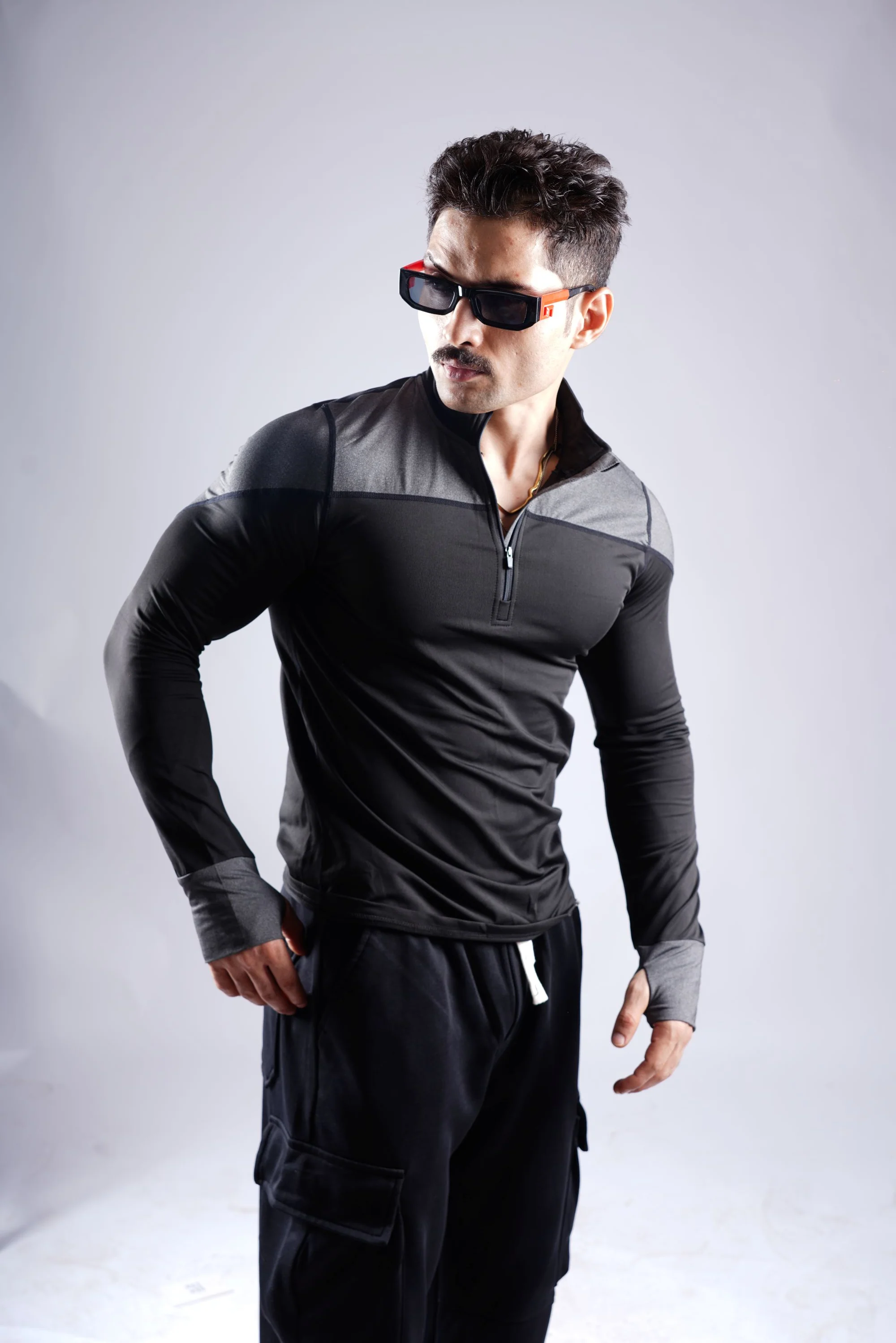 5603 GLADIATOR ZIP COMPRESSION TSHIRT - Image 29