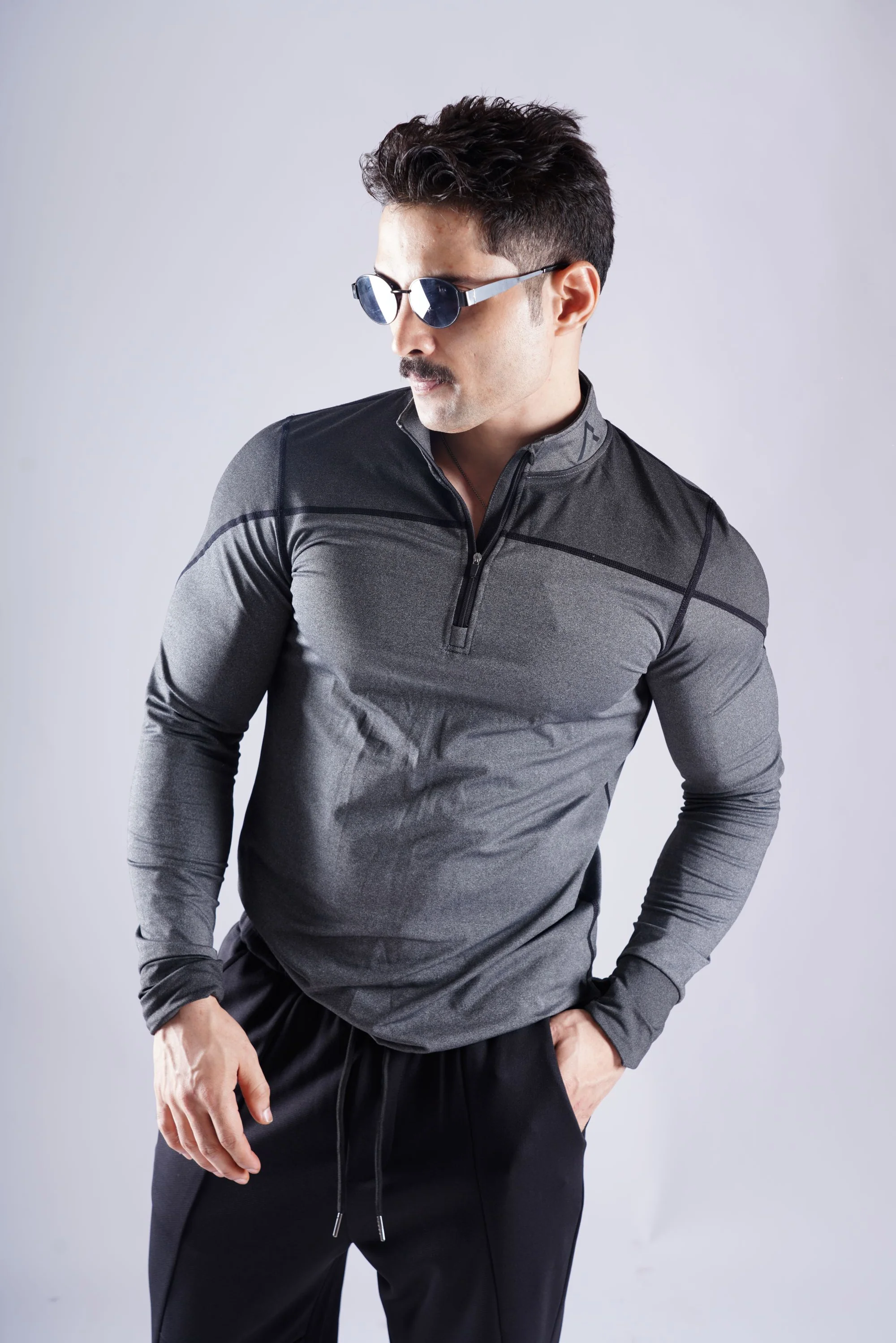 5603 GLADIATOR ZIP COMPRESSION TSHIRT - Image 7