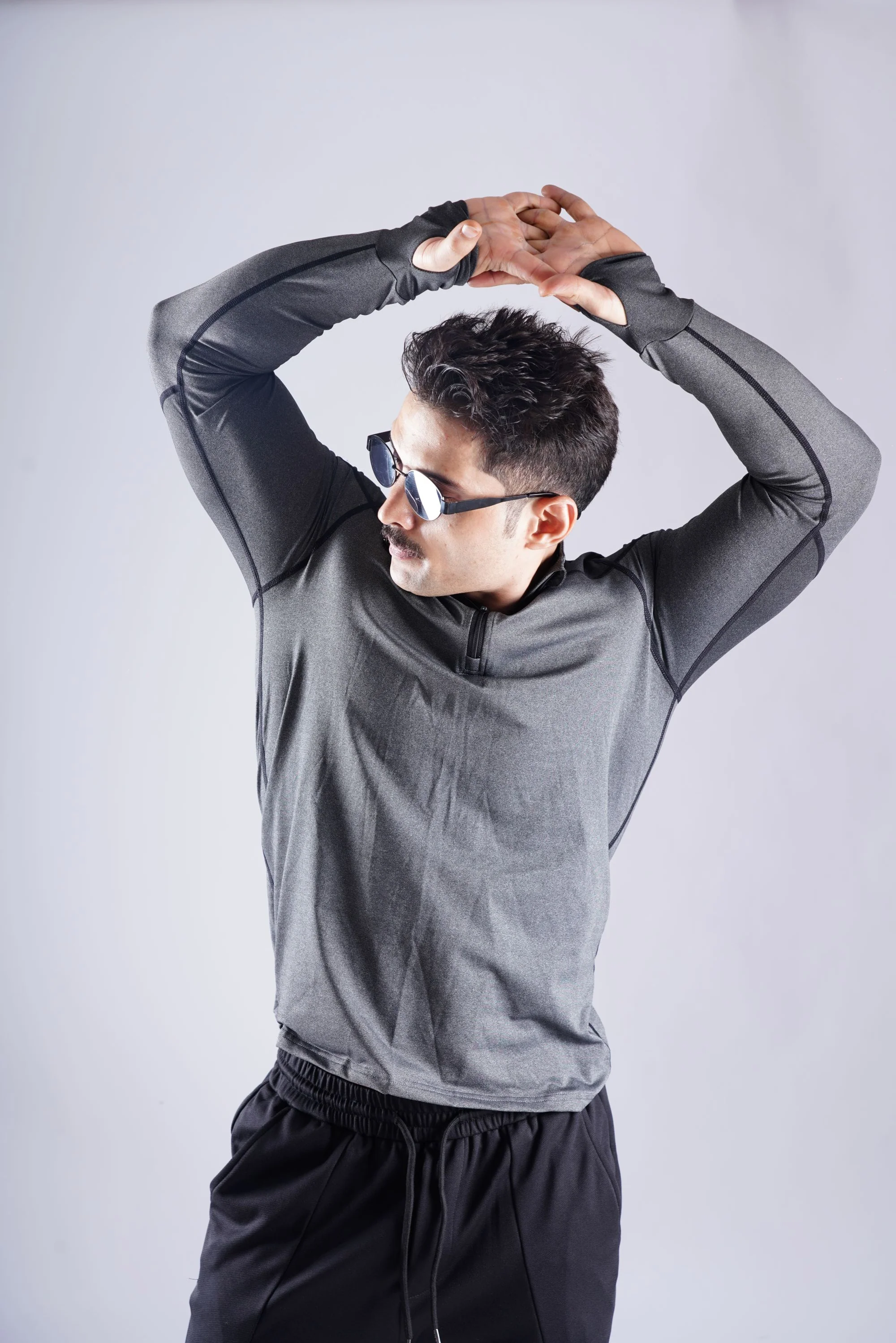5603 GLADIATOR ZIP COMPRESSION TSHIRT - Image 8