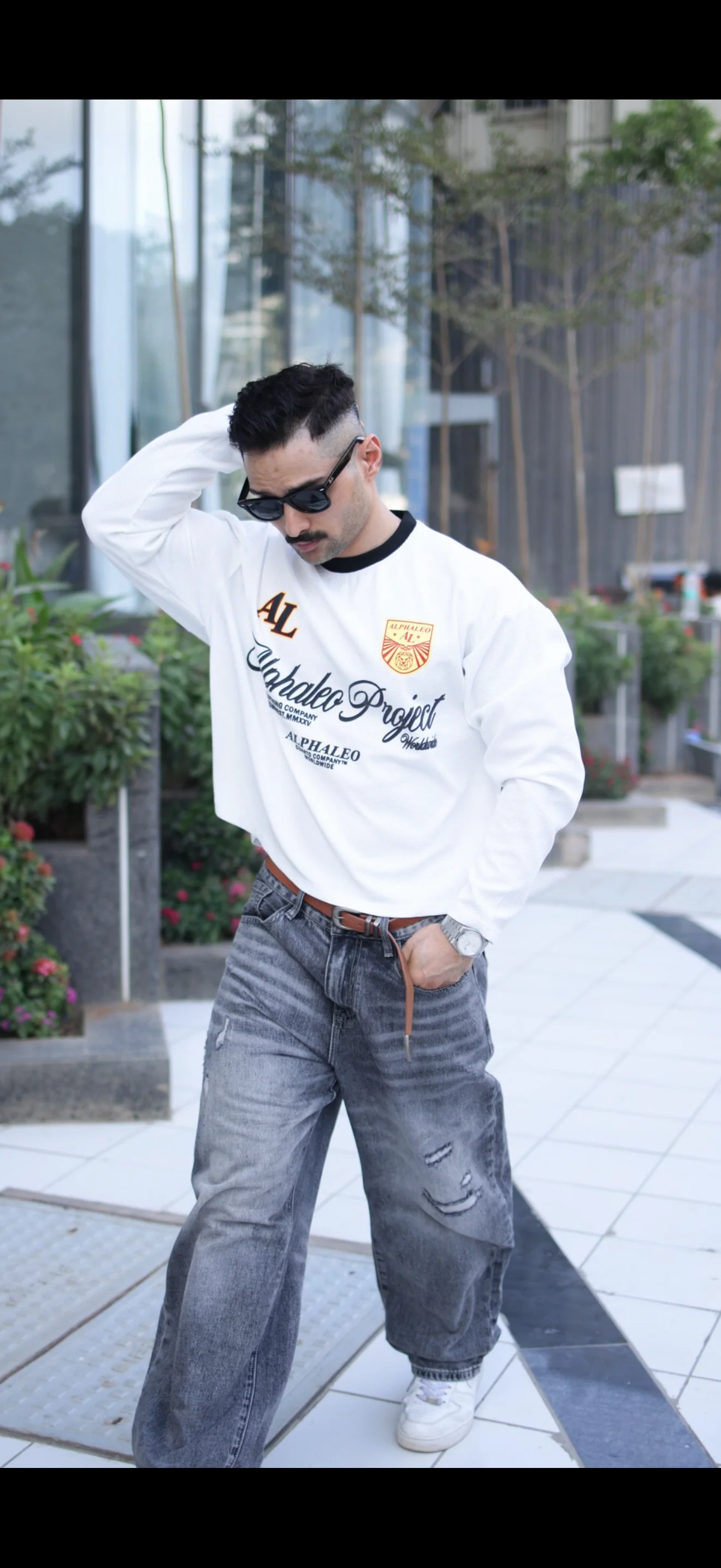 ALPHALEO VARSITY CROP TEE - Image 2