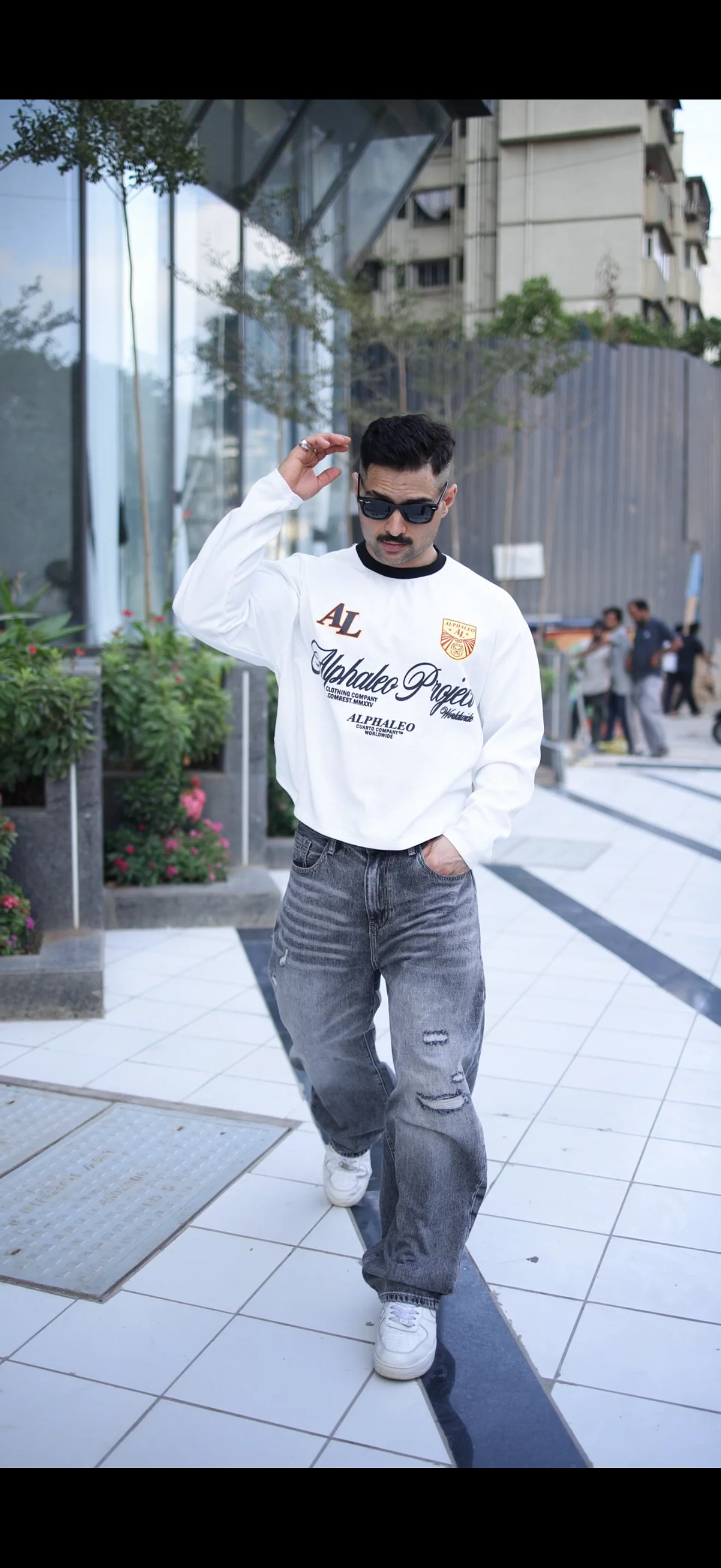 ALPHALEO VARSITY CROP TEE - Image 3