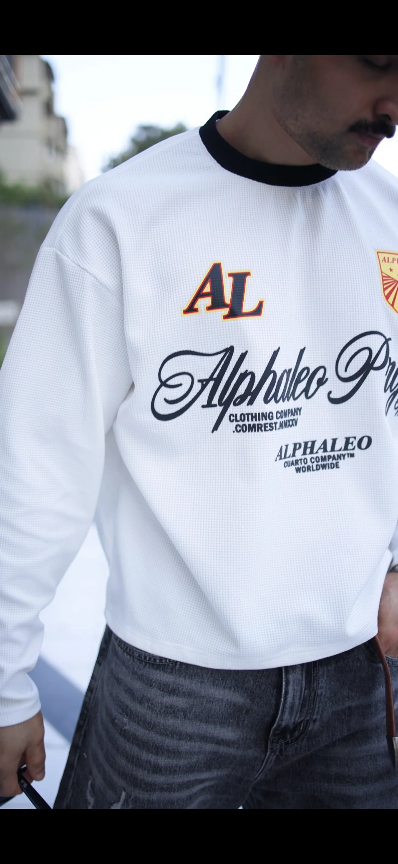 ALPHALEO VARSITY CROP TEE - Image 7