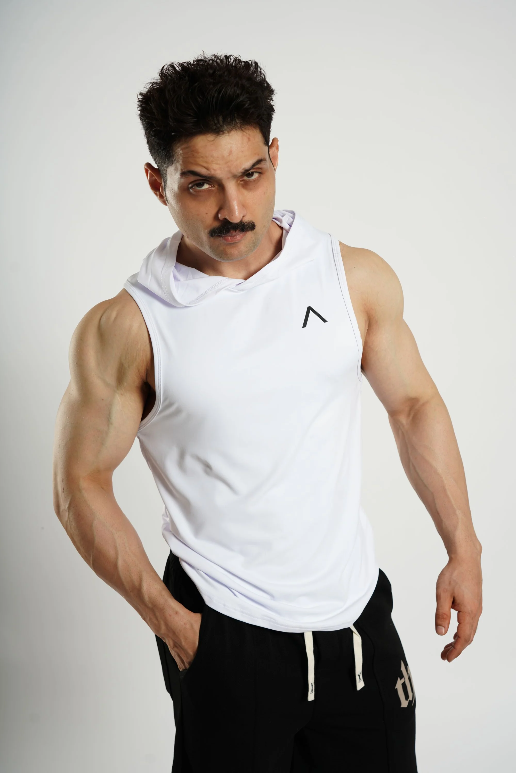 AMPED UP™ Muscle-Fit Sleeveless Hoodie Tank - Image 3