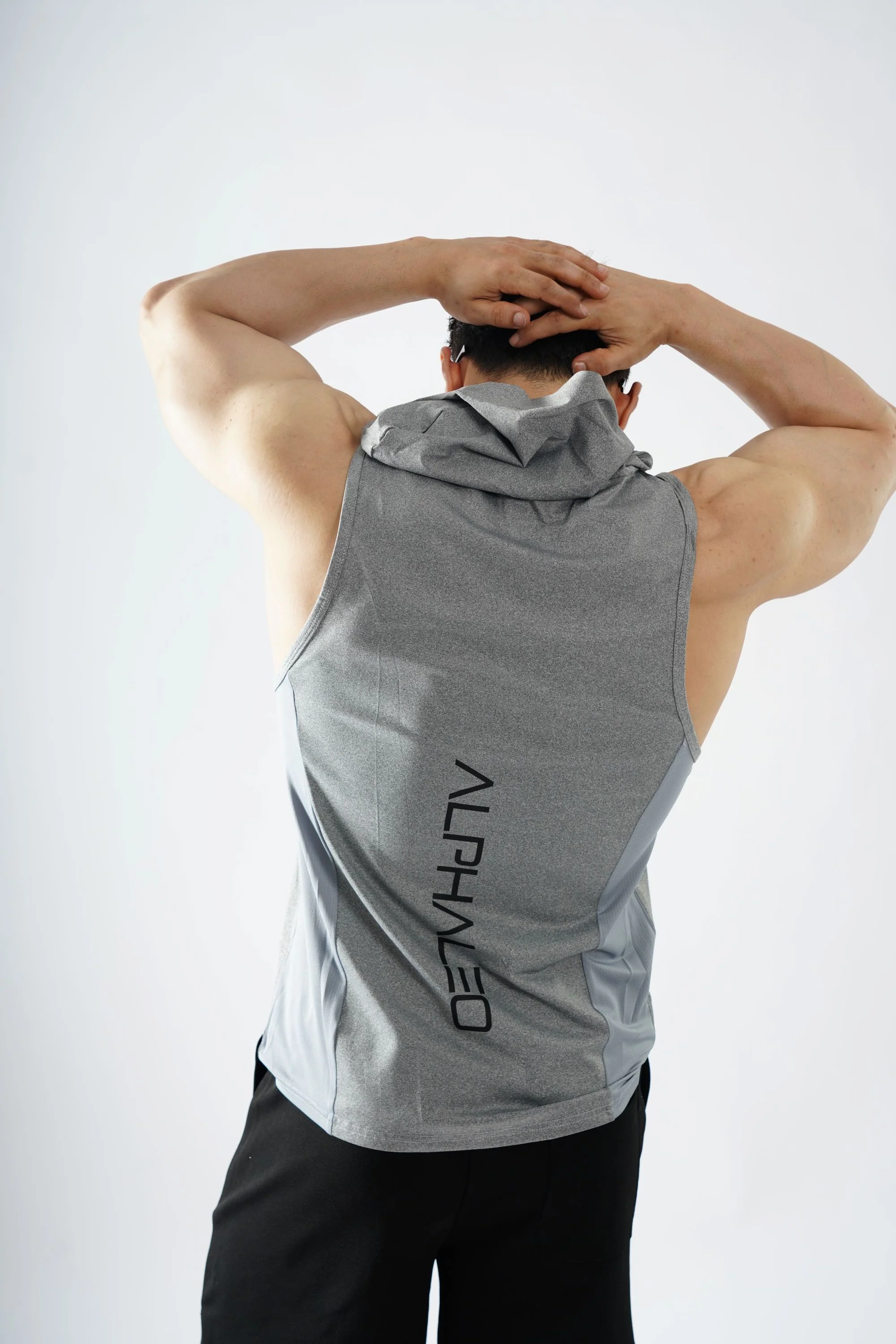 AMPED UP™ Muscle-Fit Sleeveless Hoodie Tank - Image 5