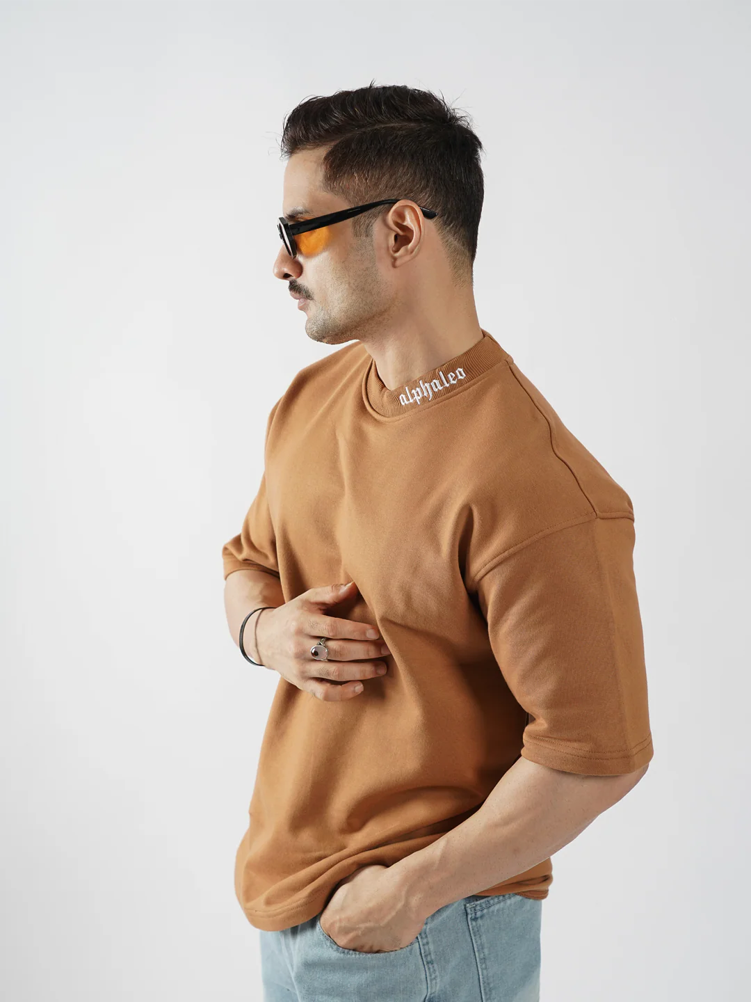 APOLLO Heavyweight Oversized T-Shirt – Signature Neck Logo - Image 24