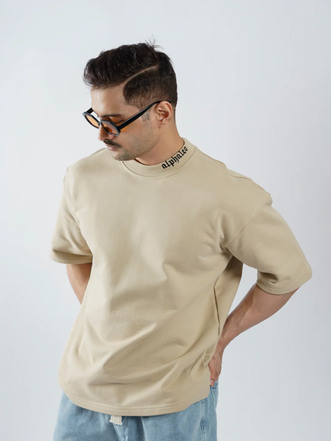 APOLLO Heavyweight Oversized T-Shirt – Signature Neck Logo - Image 6