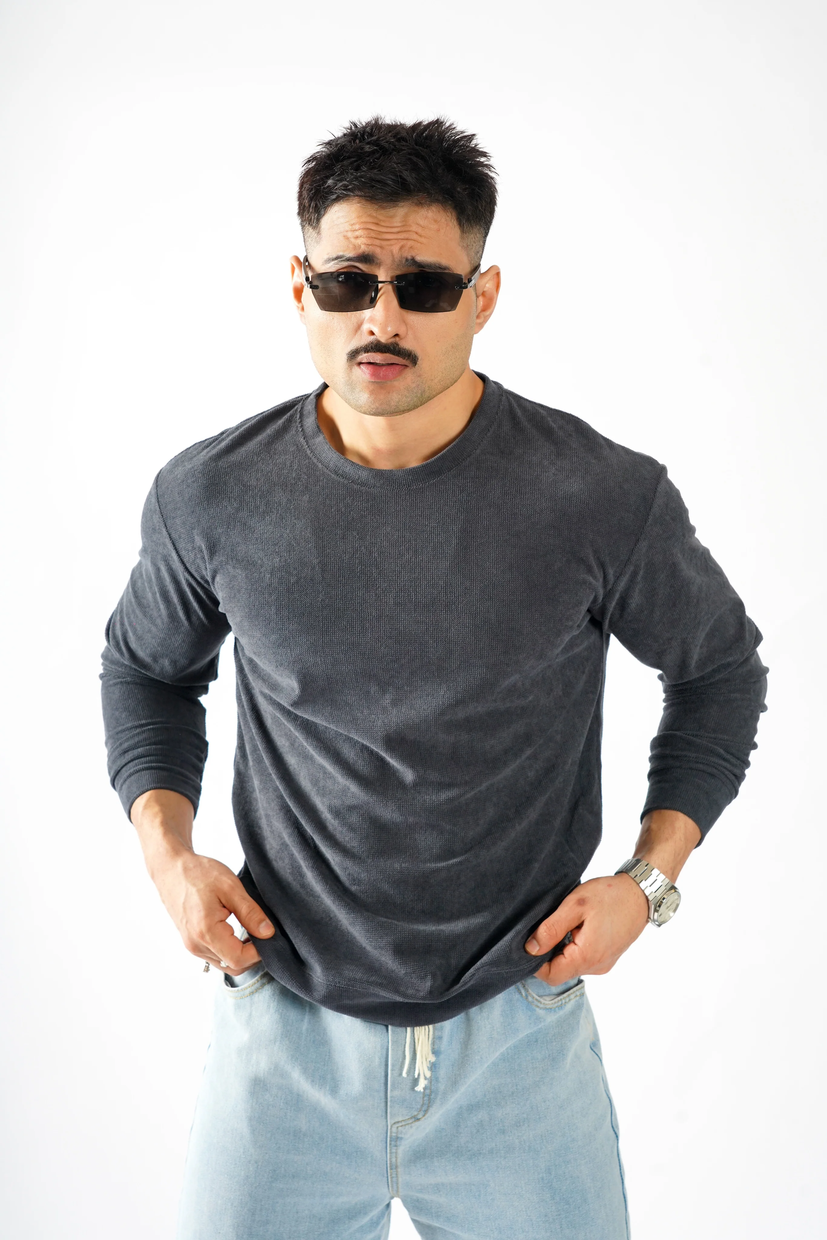 Arctic Luxury Textured Sweatshirt - Image 32
