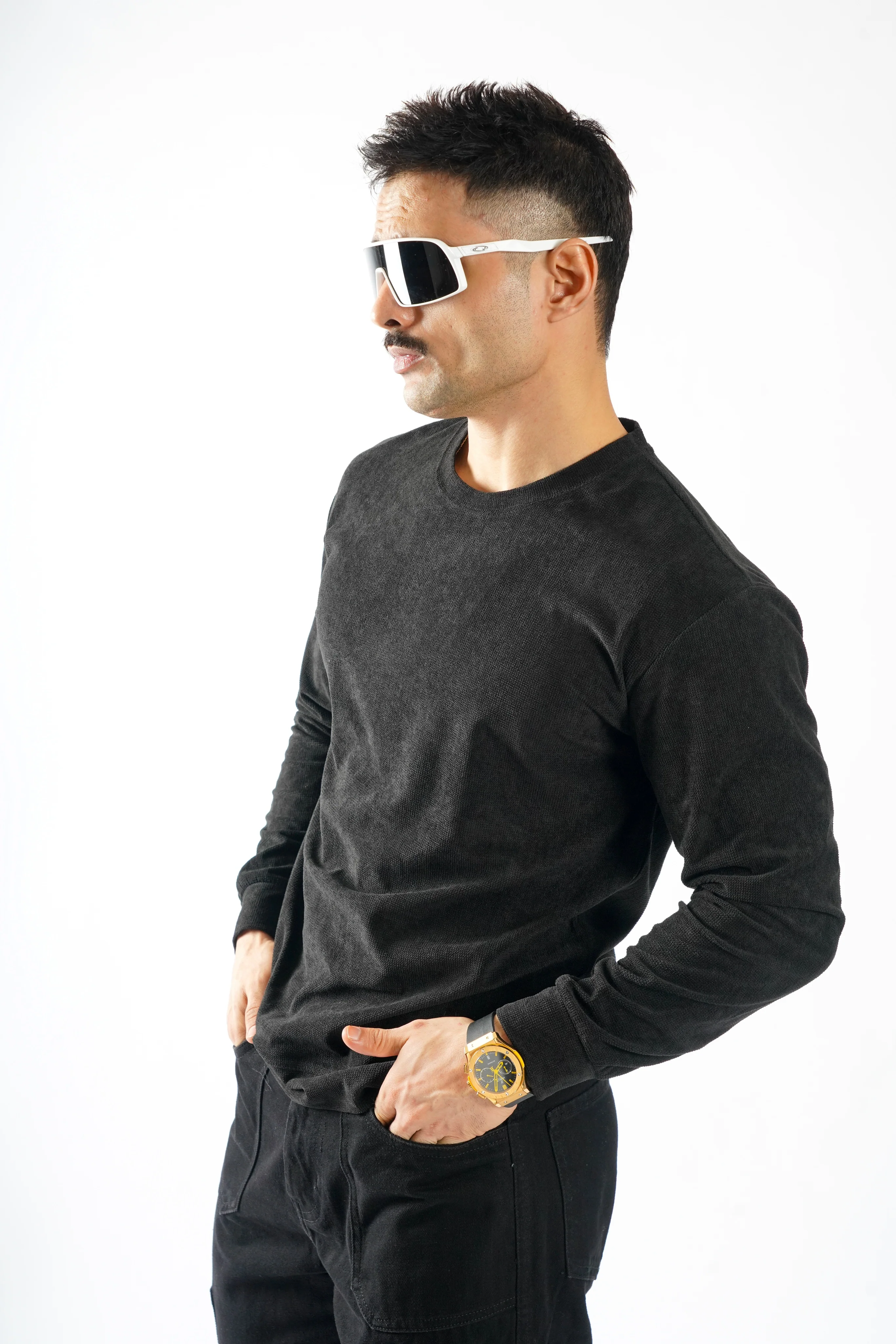 Arctic Luxury Textured Sweatshirt - Image 8