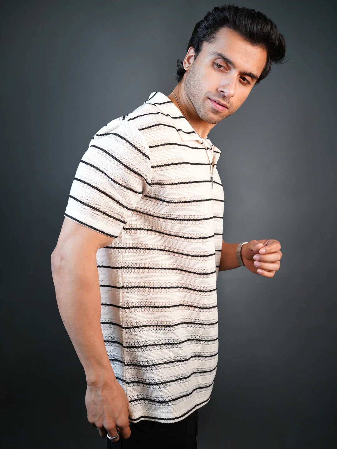 ARTISAN STRIPE POLO T-SHIRT - Image 10