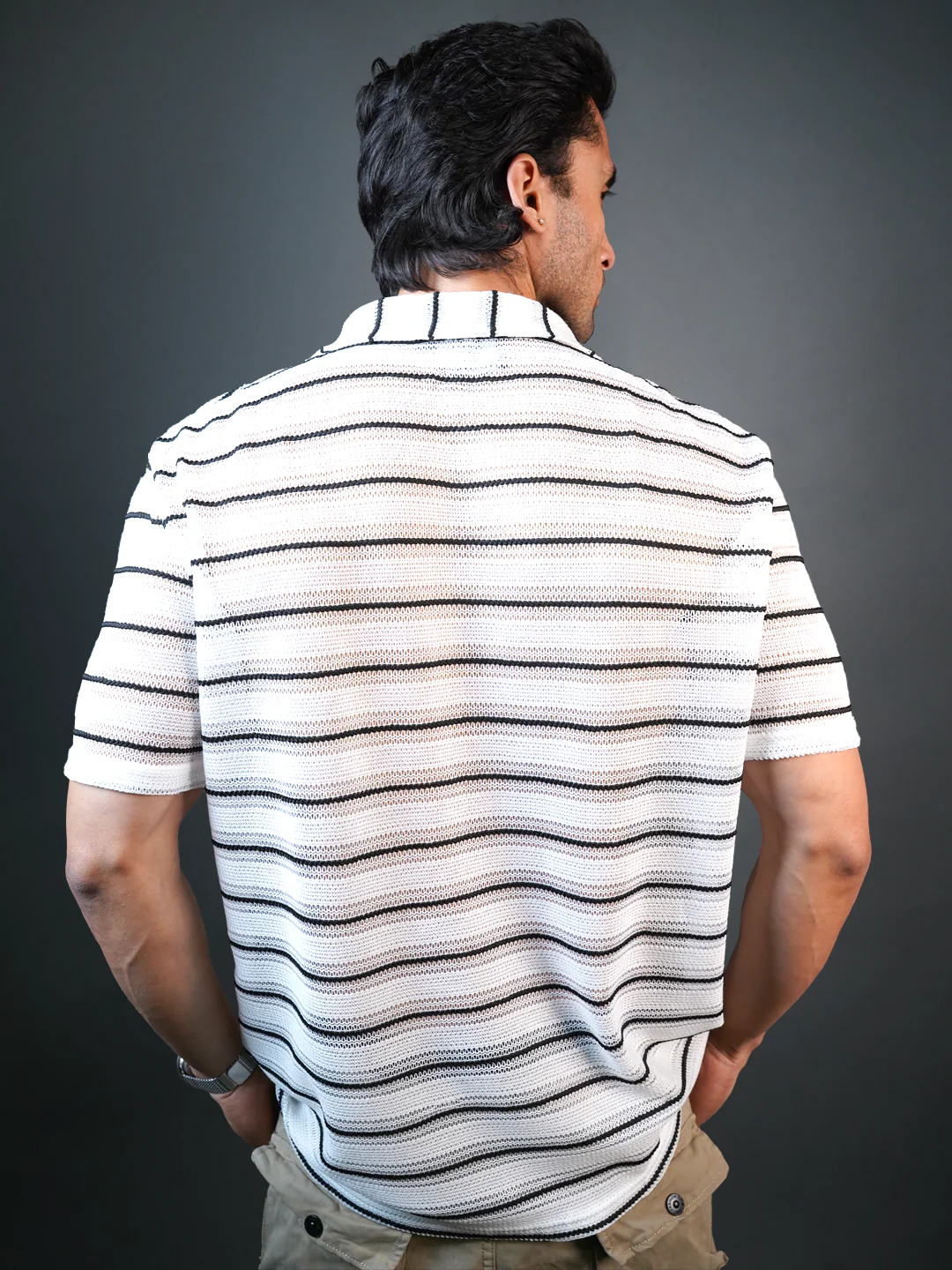 ARTISAN STRIPE POLO T-SHIRT - Image 7