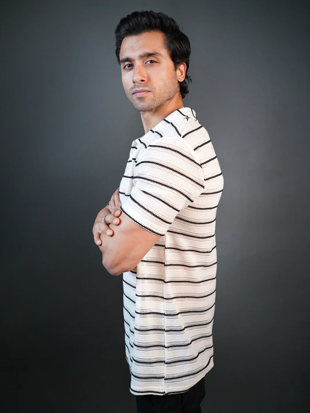 ARTISAN STRIPE POLO T-SHIRT - Image 8
