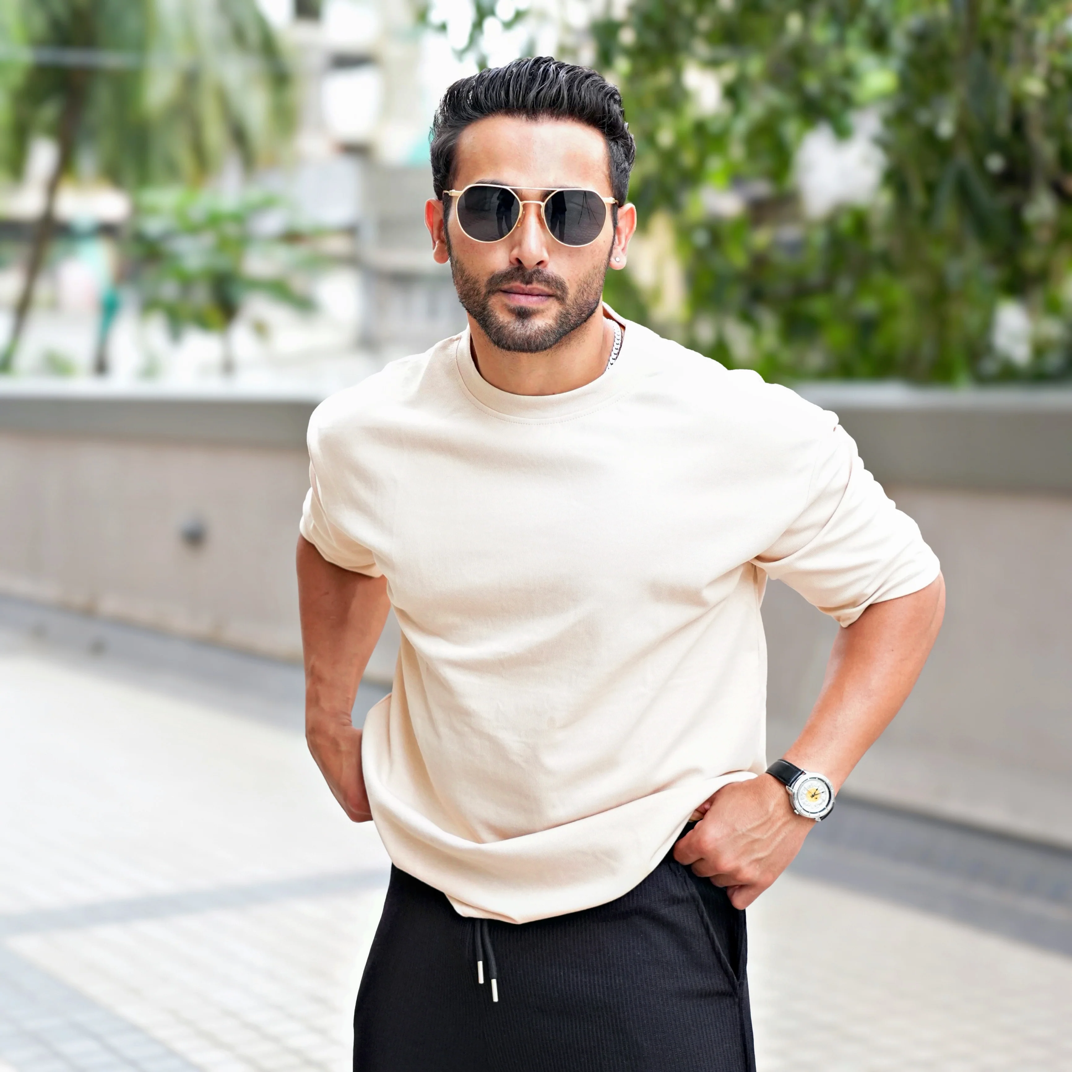 Classic oversized Ivory Beige