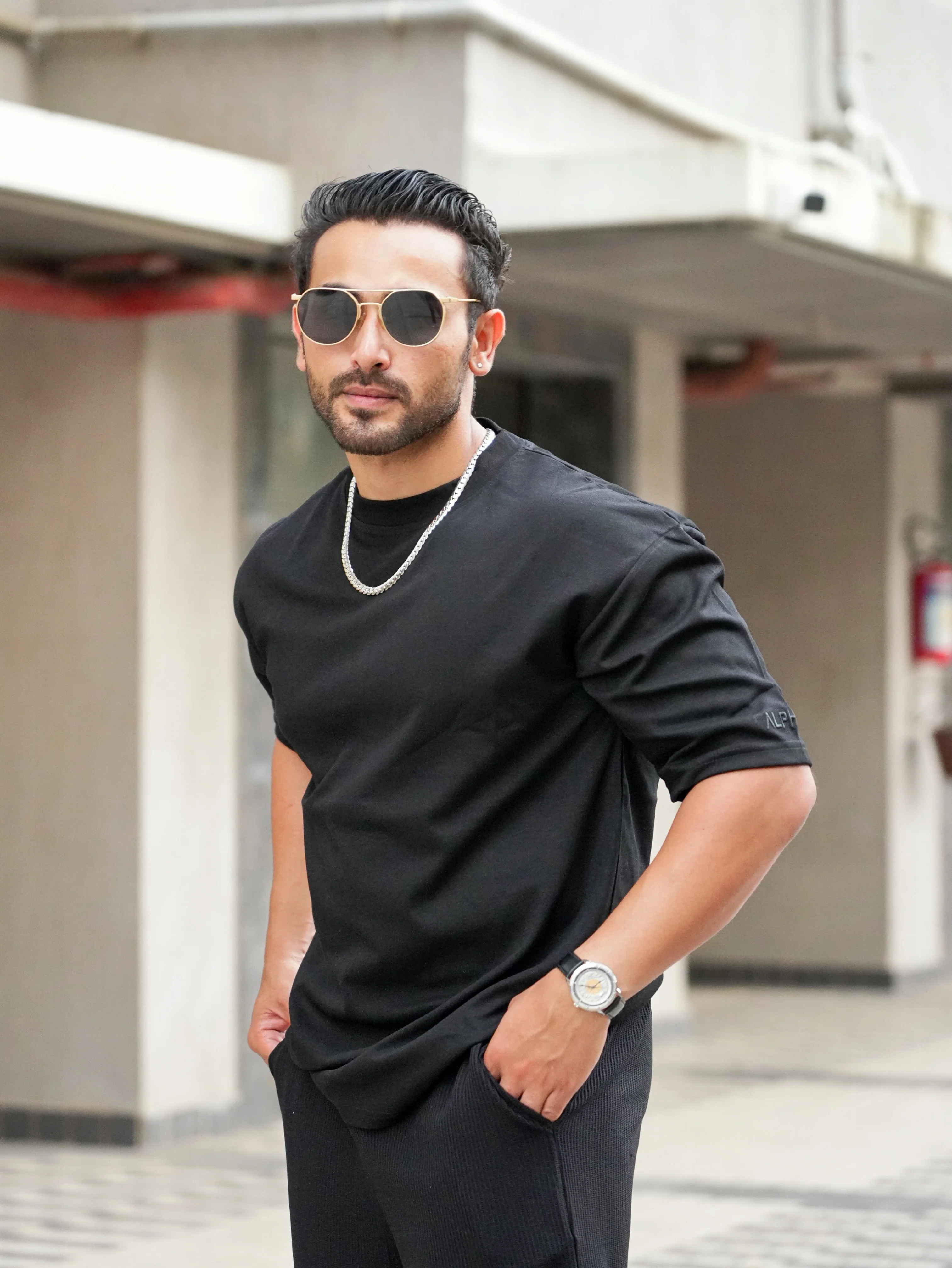 Classic oversized Tshirt Jet Black