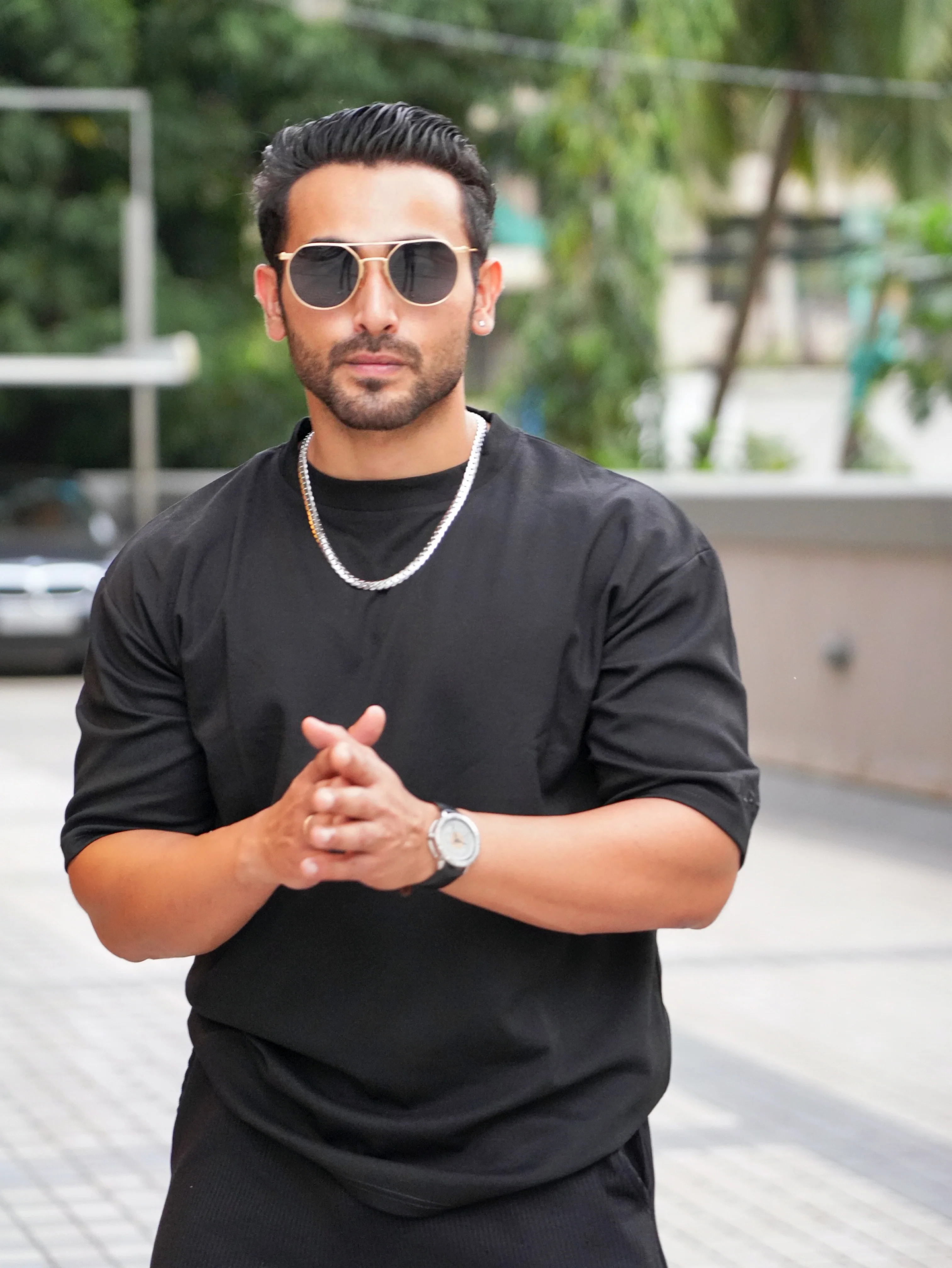 Classic oversized Tshirt Jet Black - Image 5