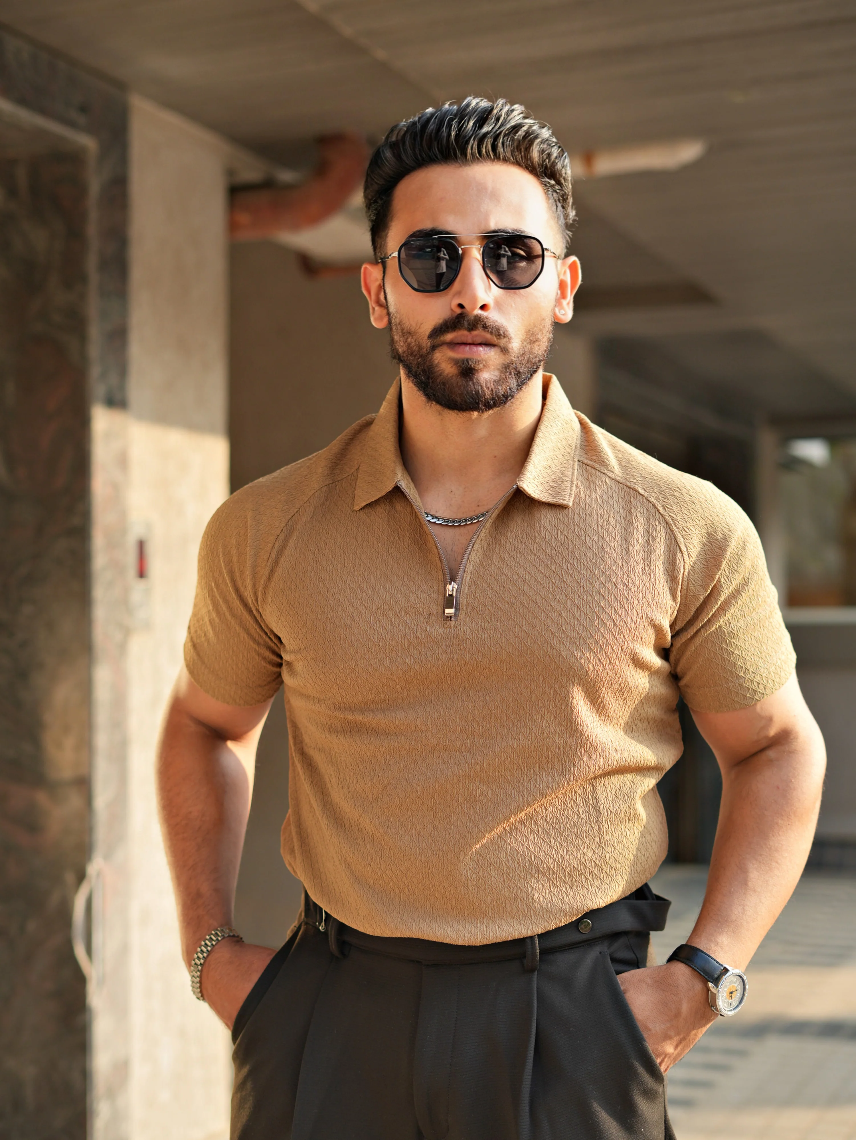 ENHANCE AESTHETIC ZIPPER POLO - Image 26
