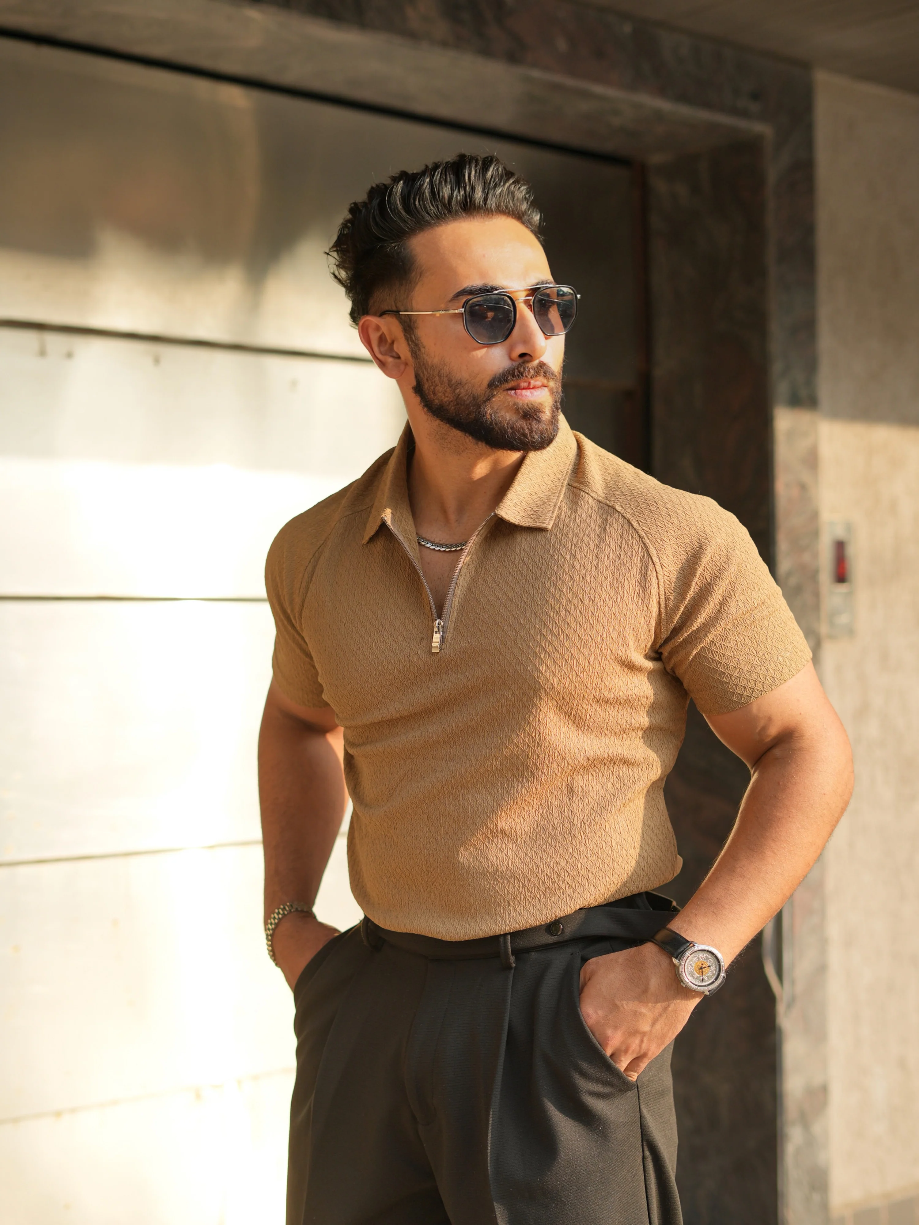 ENHANCE AESTHETIC ZIPPER POLO - Image 27