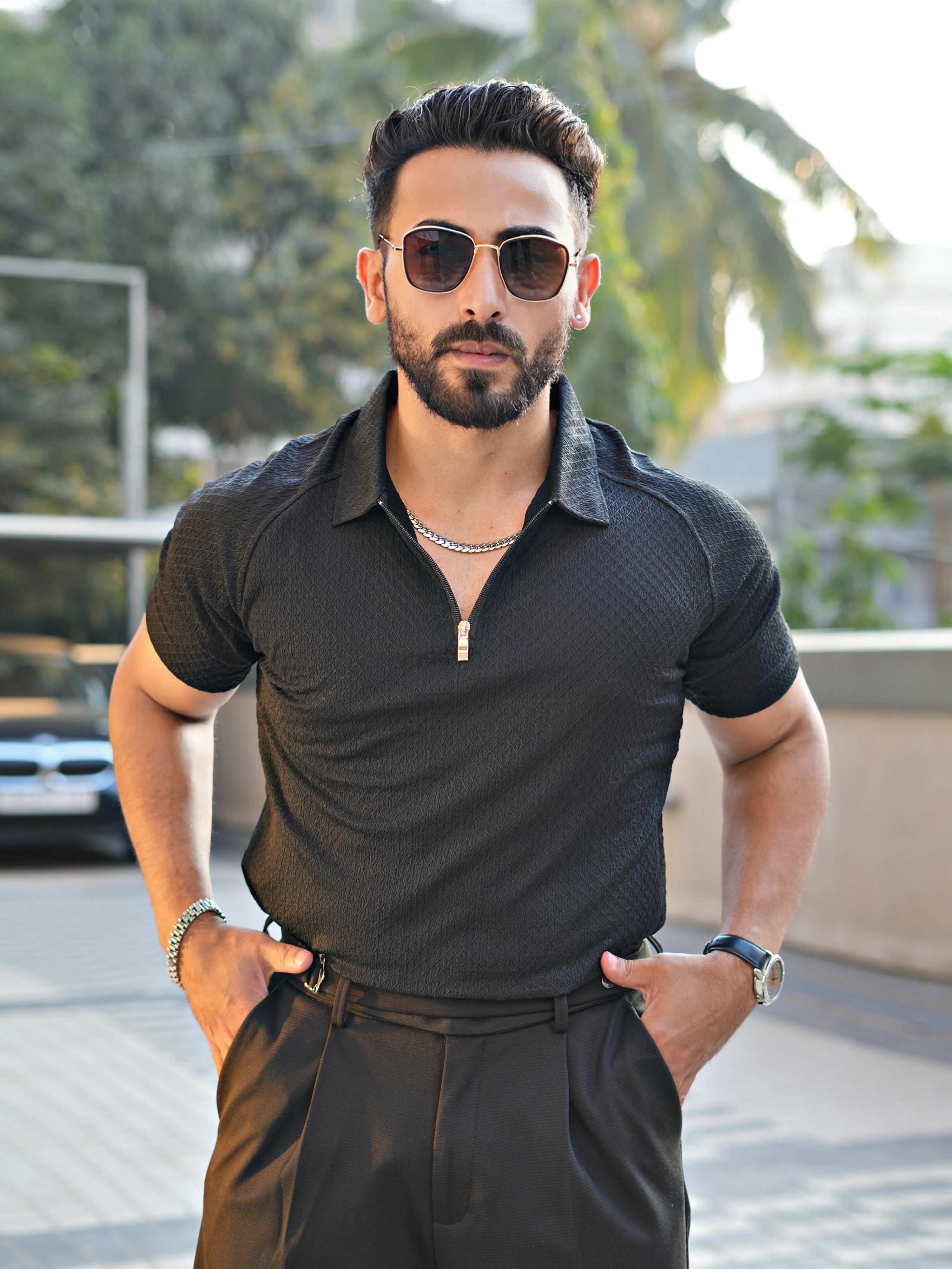 ENHANCE AESTHETIC ZIPPER POLO - Image 4
