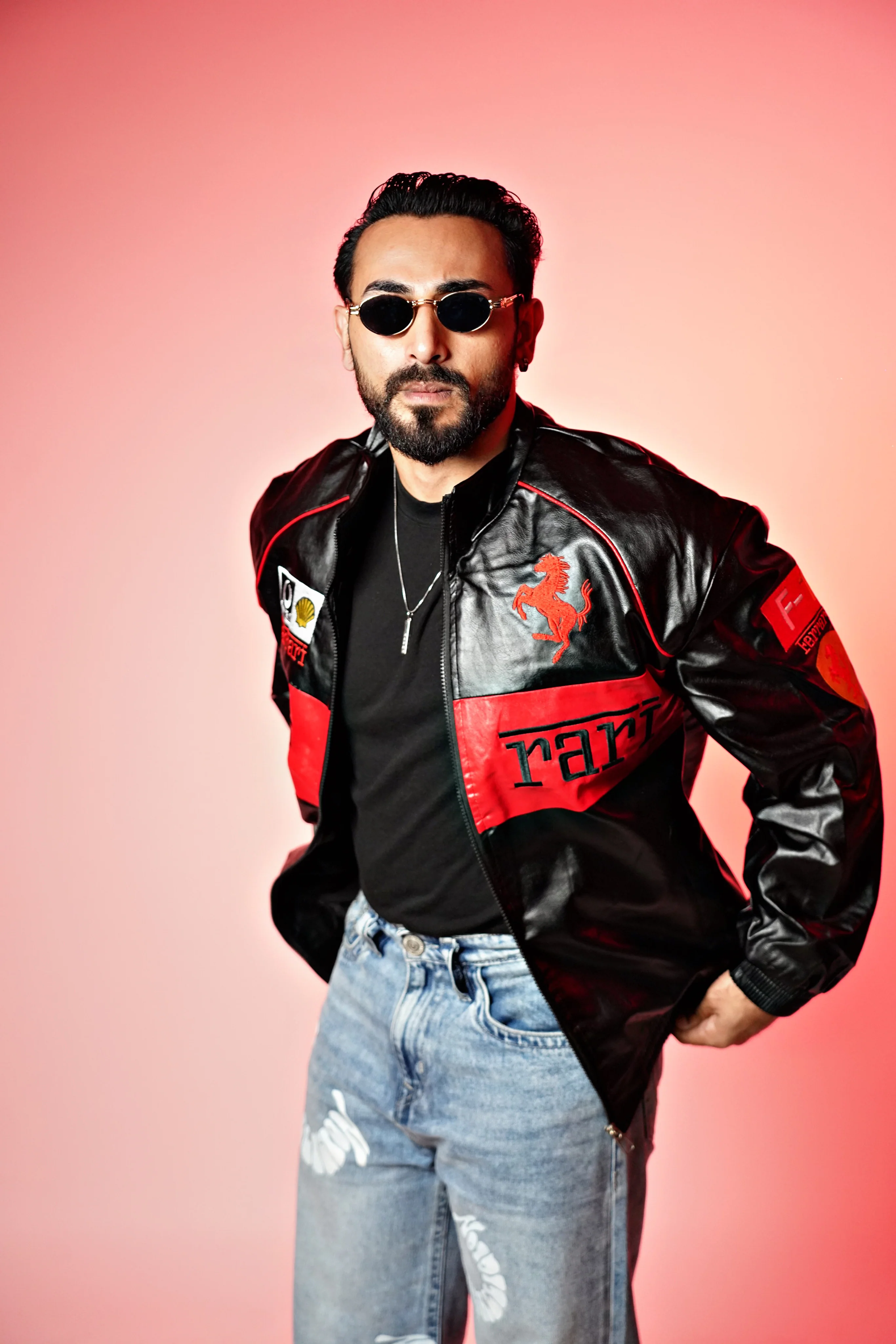 FRA715 EMBROIDERED LEATHER JACKET - Image 10