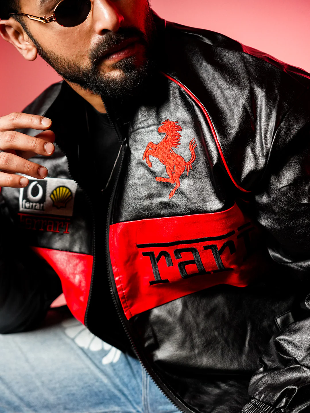 FRA715 EMBROIDERED LEATHER JACKET - Image 15
