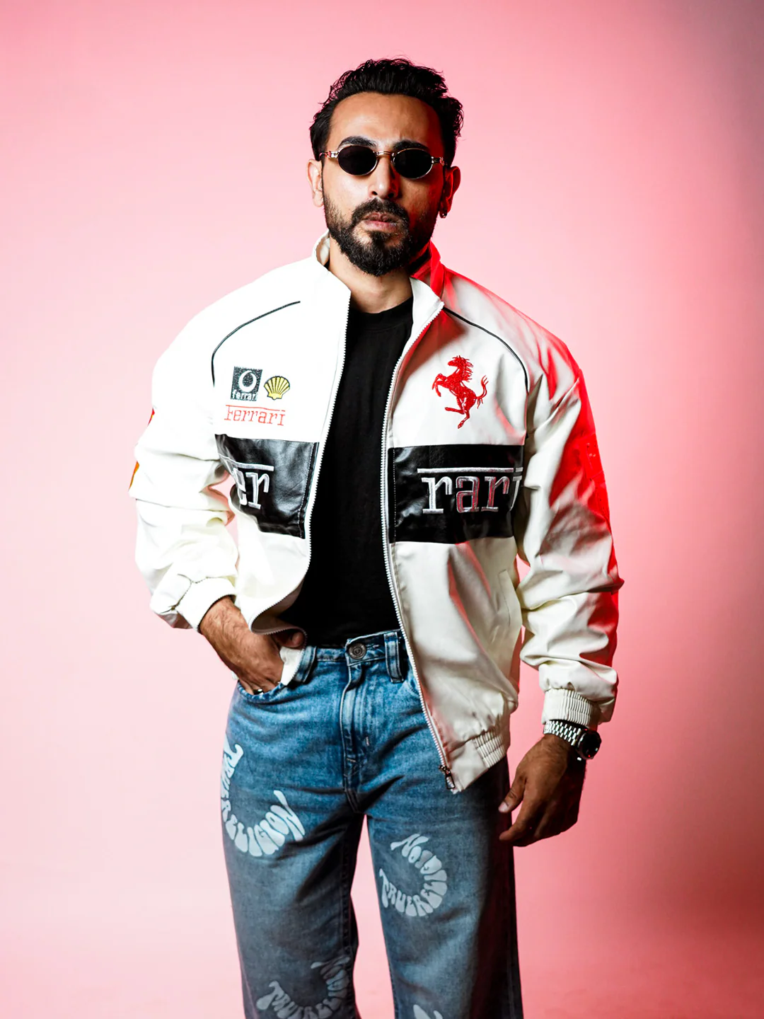 FRA715 EMBROIDERED LEATHER JACKET - Image 16