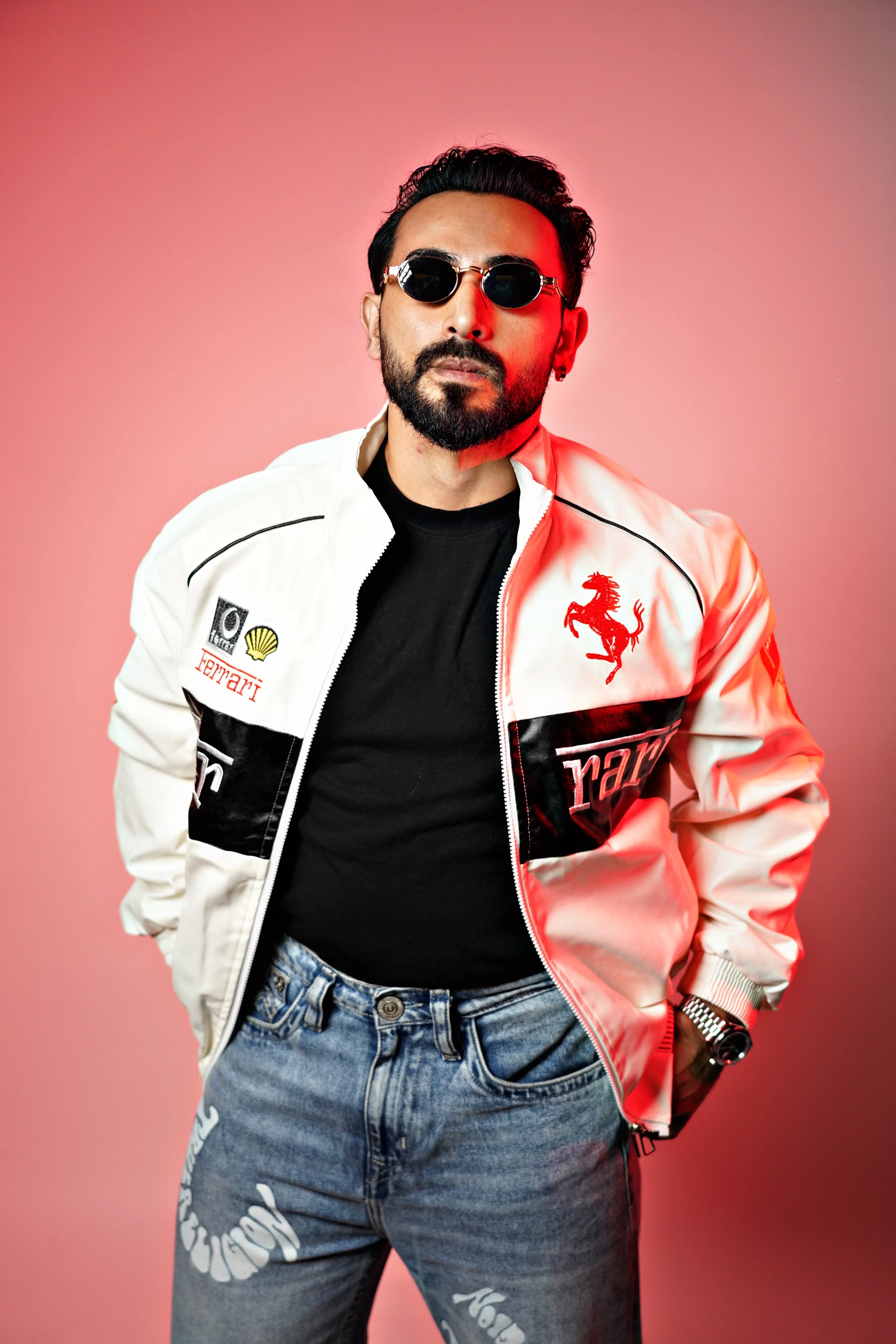 FRA715 EMBROIDERED LEATHER JACKET - Image 3