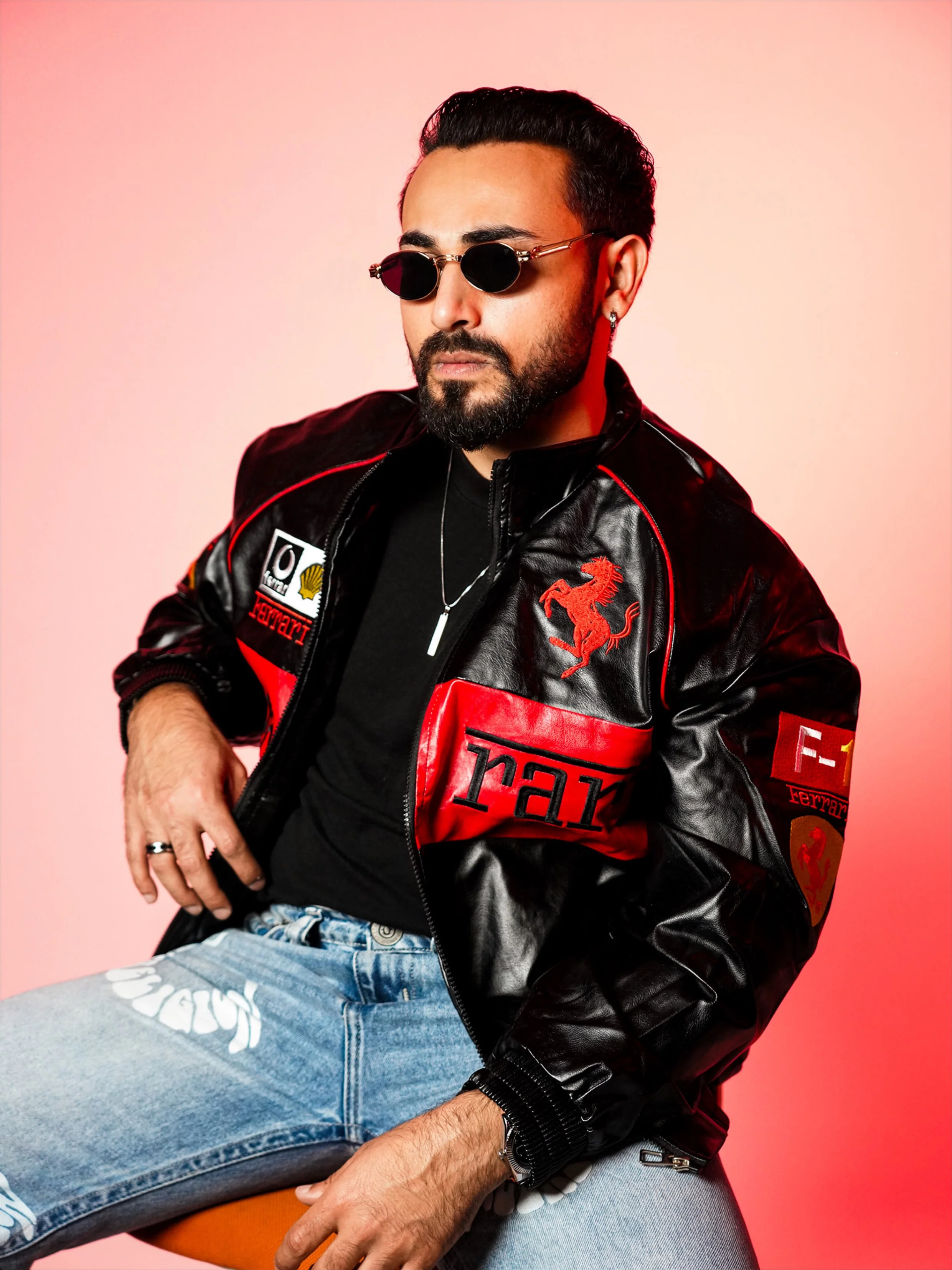 FRA715 EMBROIDERED LEATHER JACKET - Image 36