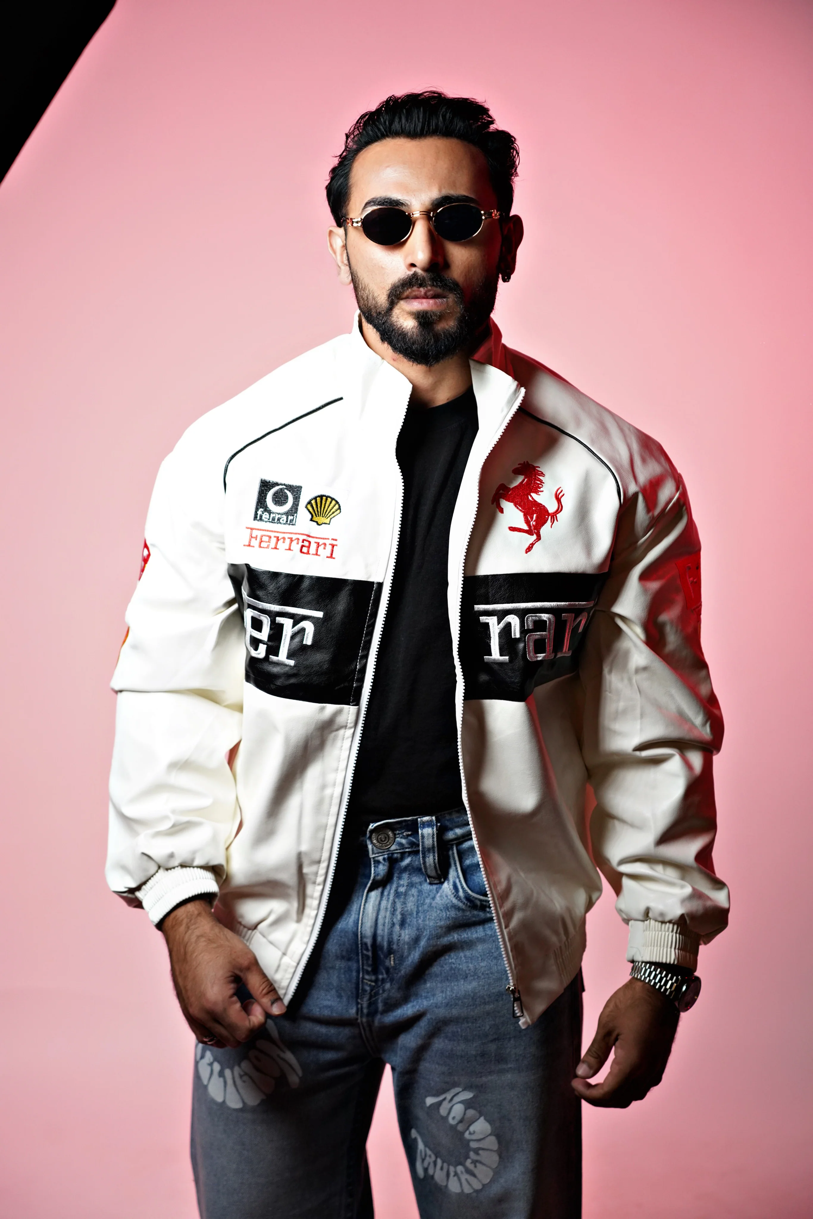 FRA715 EMBROIDERED LEATHER JACKET - Image 5