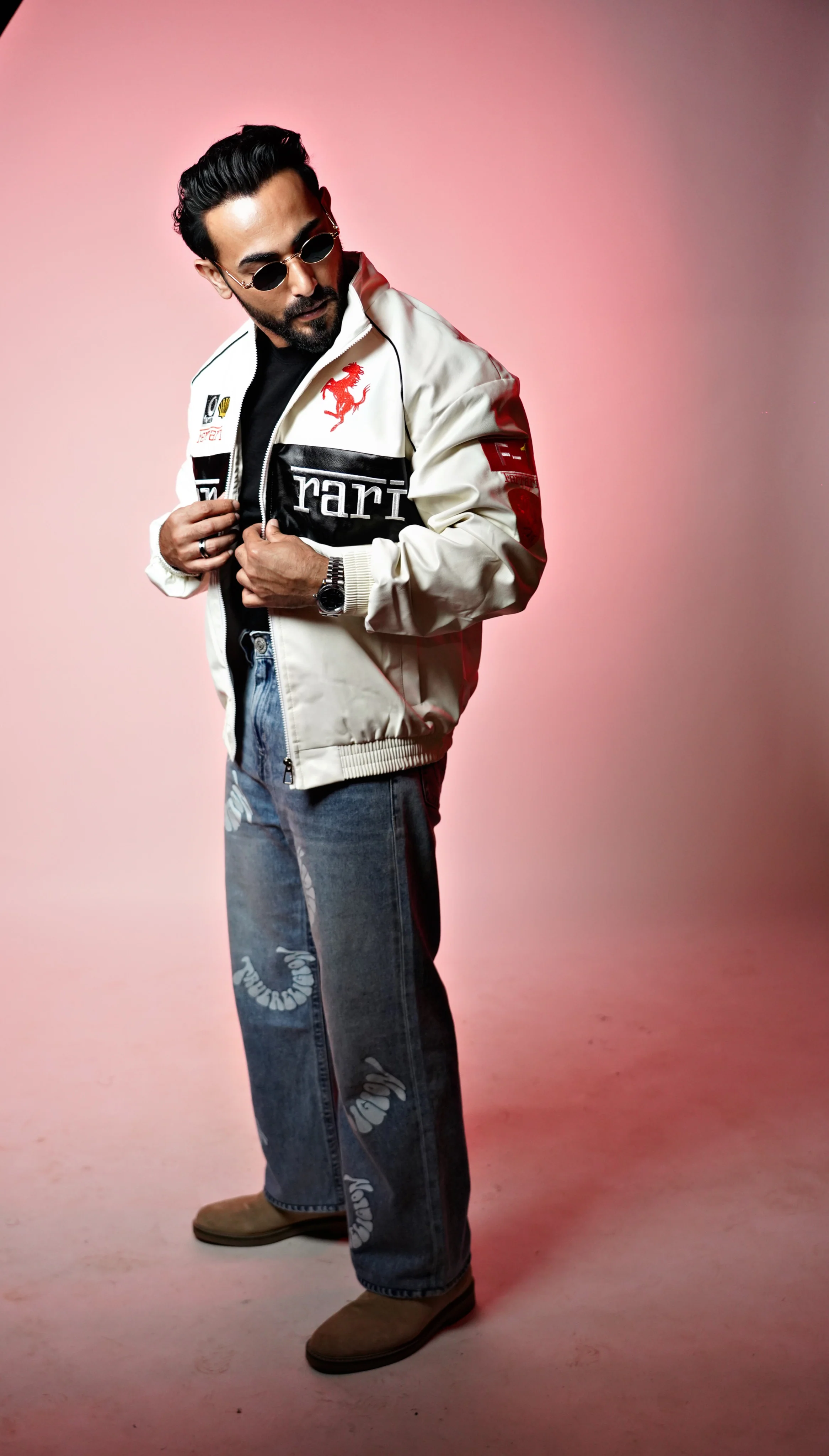 FRA715 EMBROIDERED LEATHER JACKET - Image 7
