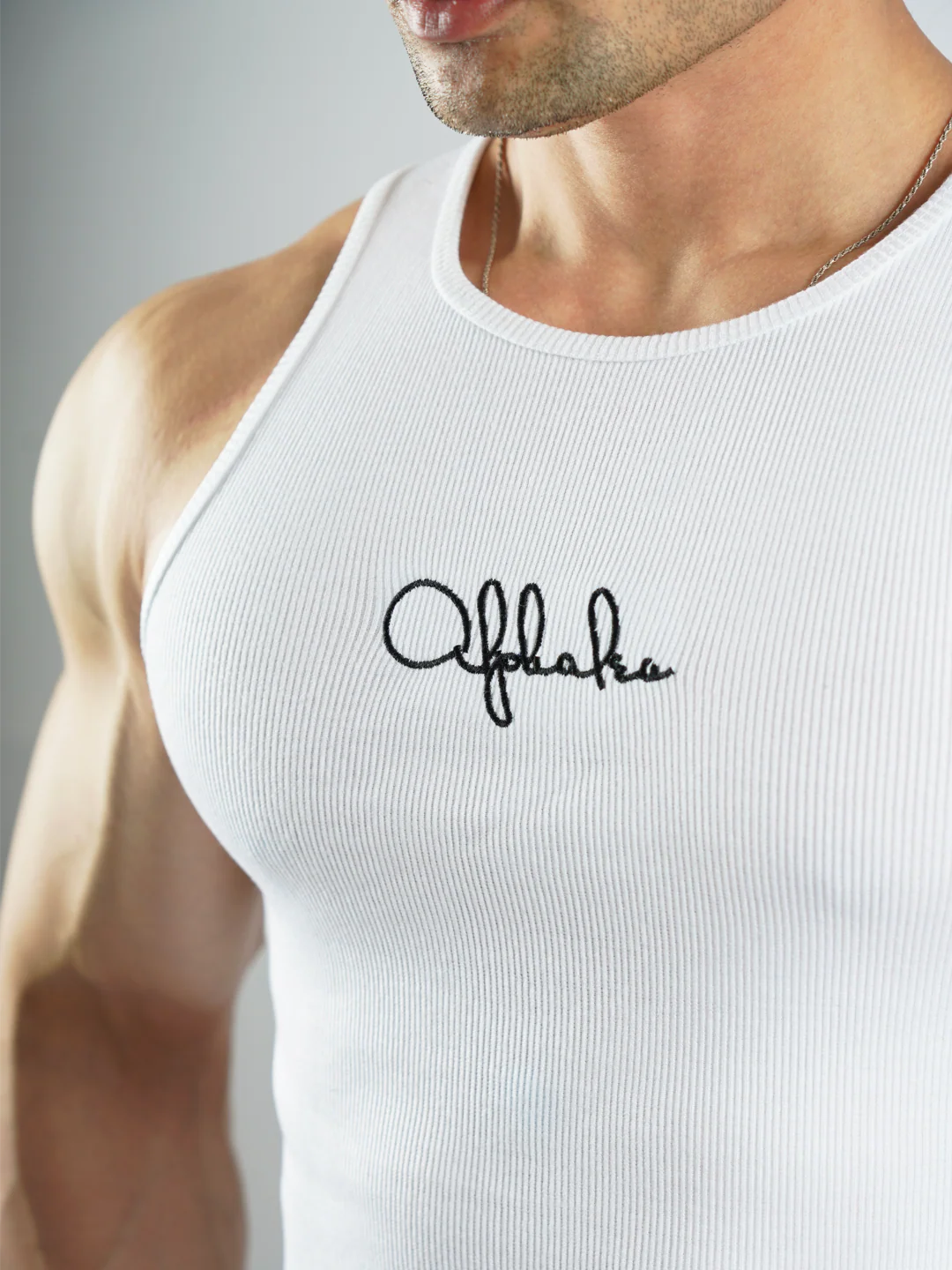 THE GLADIATOR 2.0 RIBBED VEST 2 PC PACK WHITE/OLIVE - Image 13