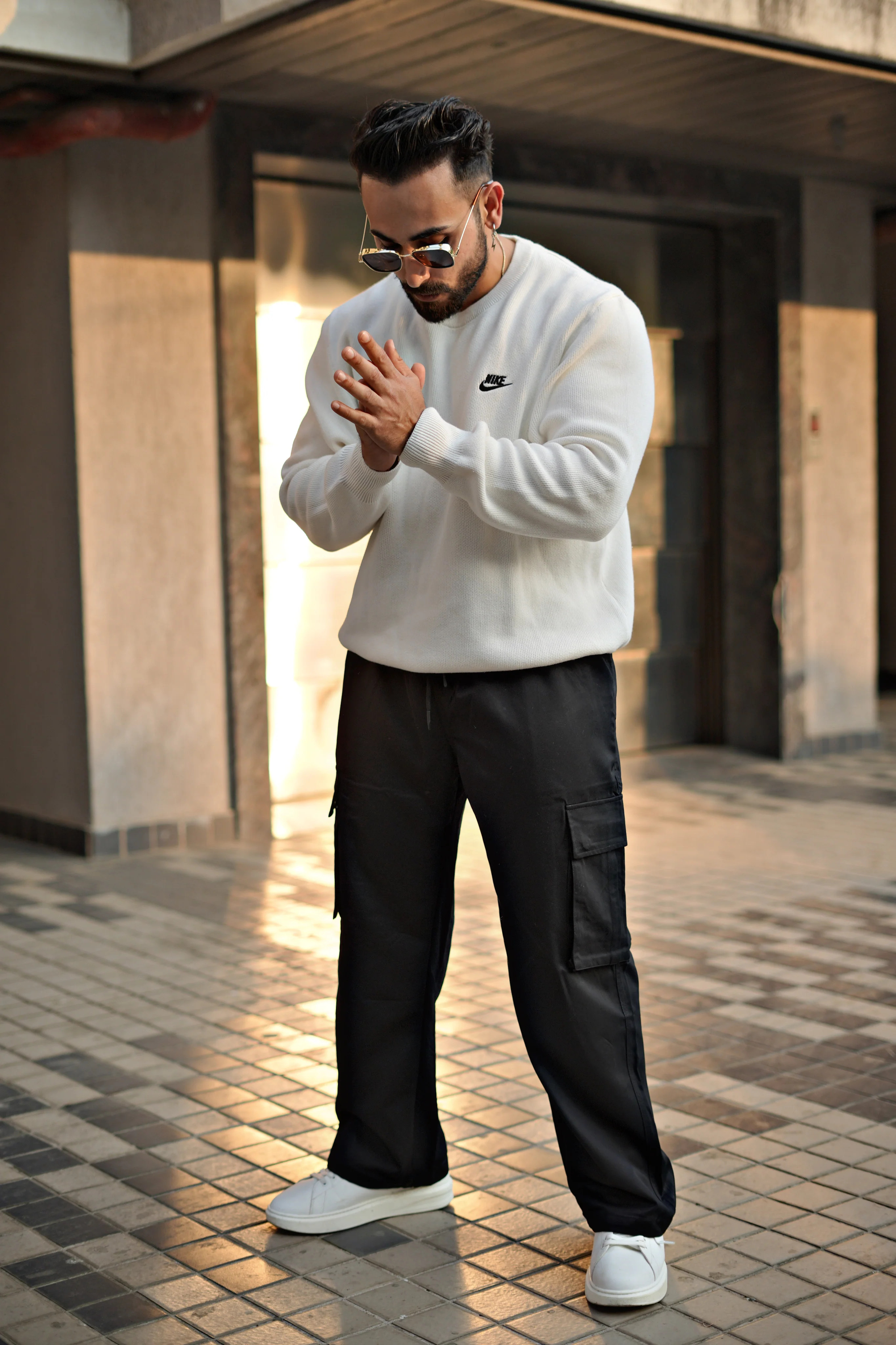 Korean Baggy Streetfit Ice Silk Cargo Joggers - Image 11