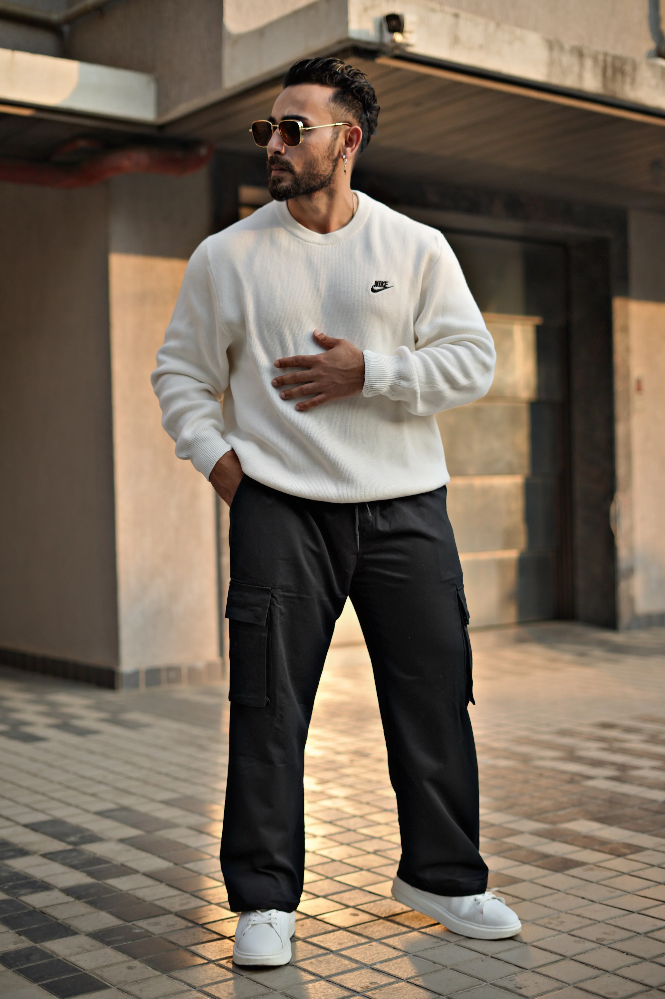 Korean Baggy Streetfit Ice Silk Cargo Joggers - Image 15