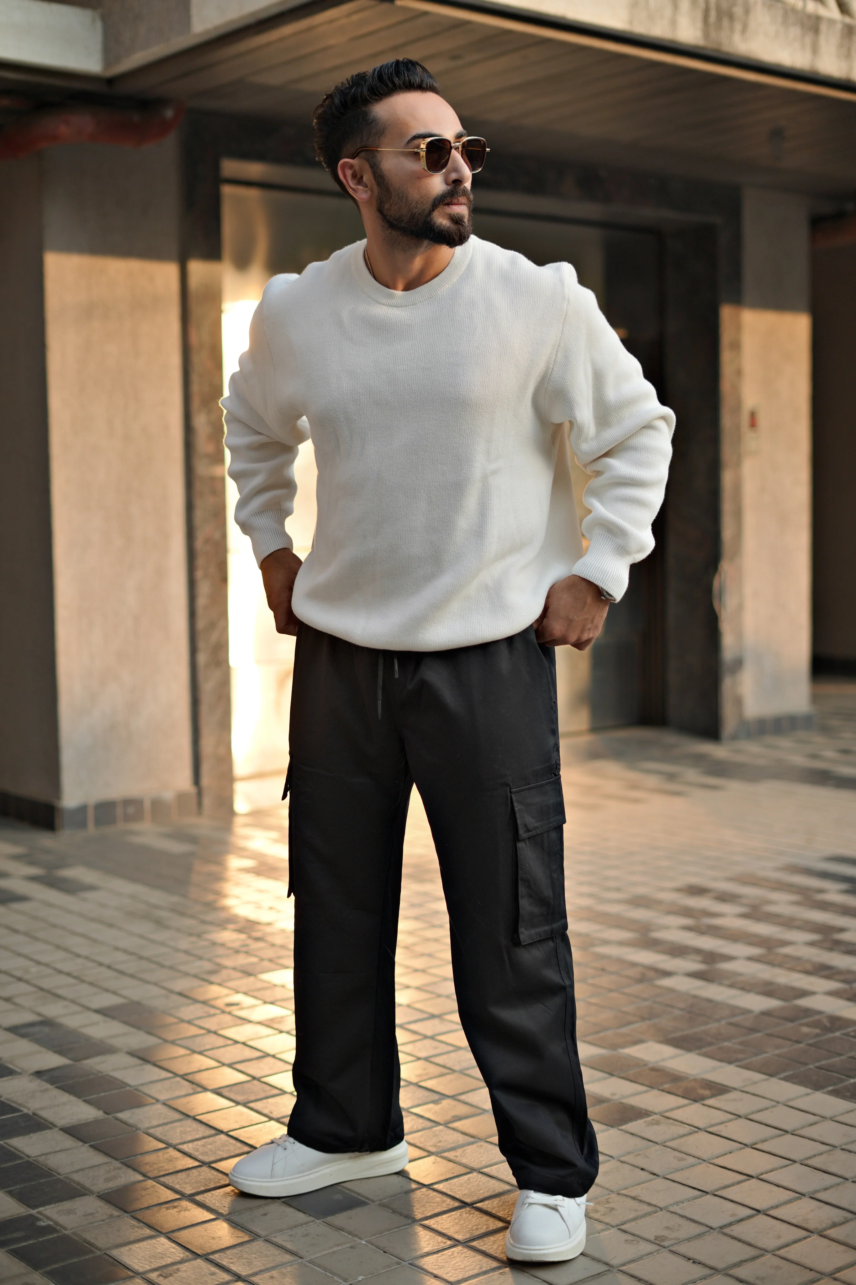 Korean Baggy Streetfit Ice Silk Cargo Joggers - Image 18