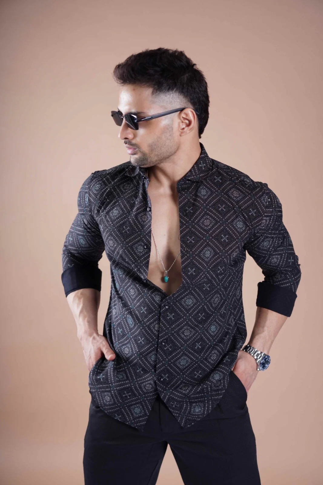 MOROCCAN LUXE PRINTED SHIRT - Image 3
