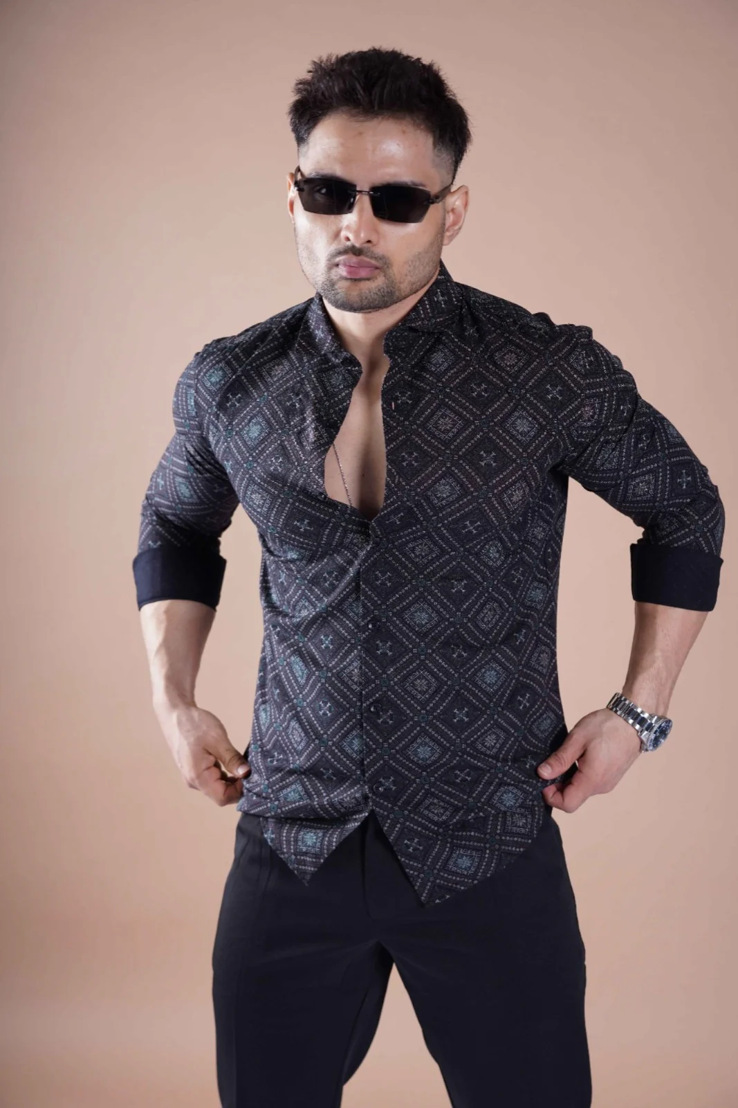 MOROCCAN LUXE PRINTED SHIRT - Image 4