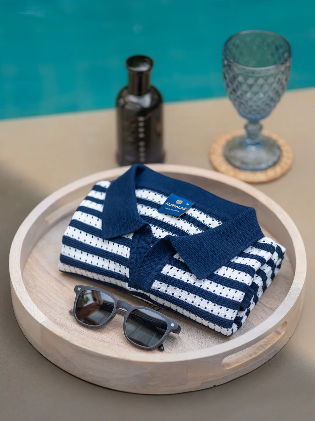 MADRID STRIPED POLO T-SHIRT