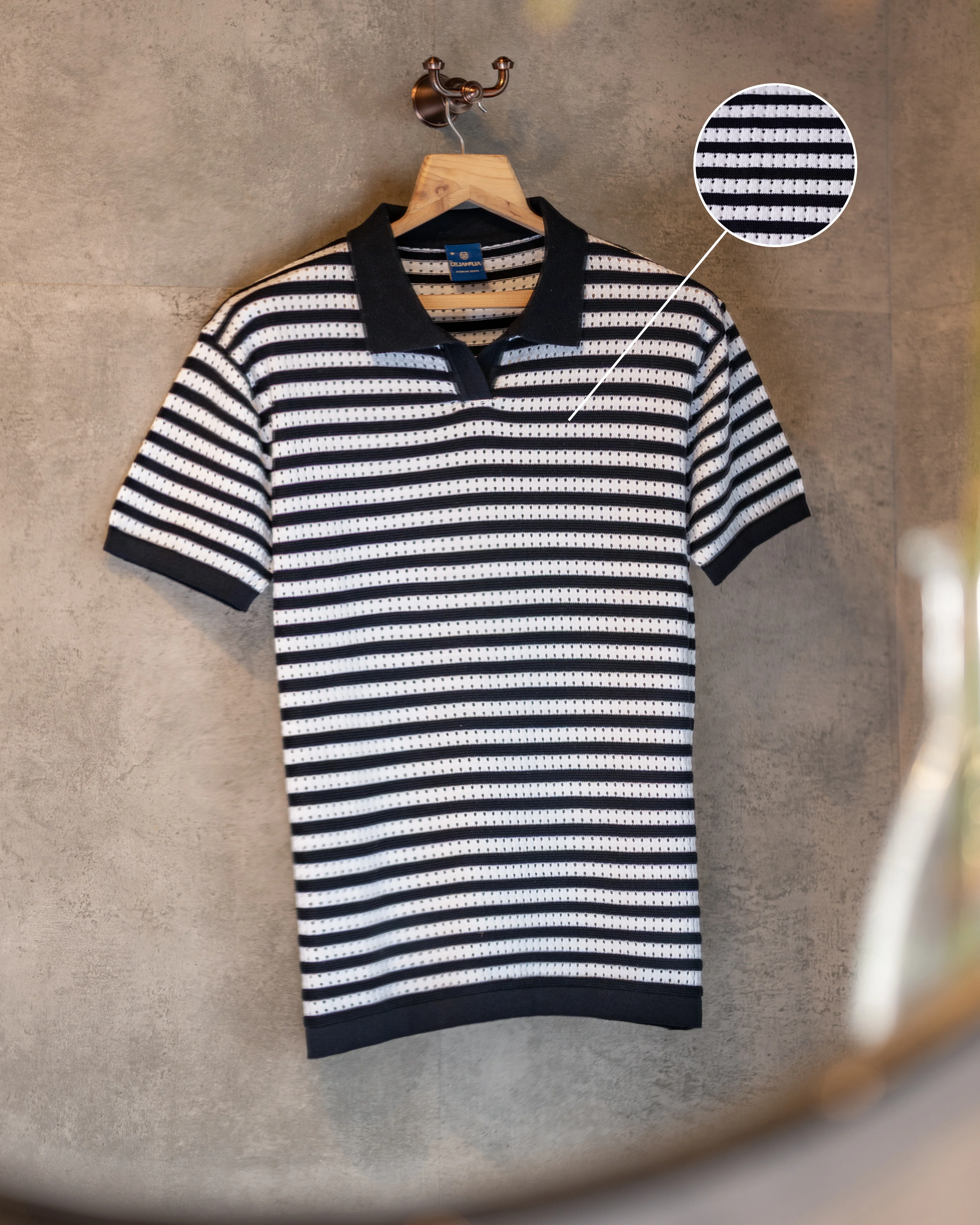 MADRID STRIPED POLO T-SHIRT - Image 4