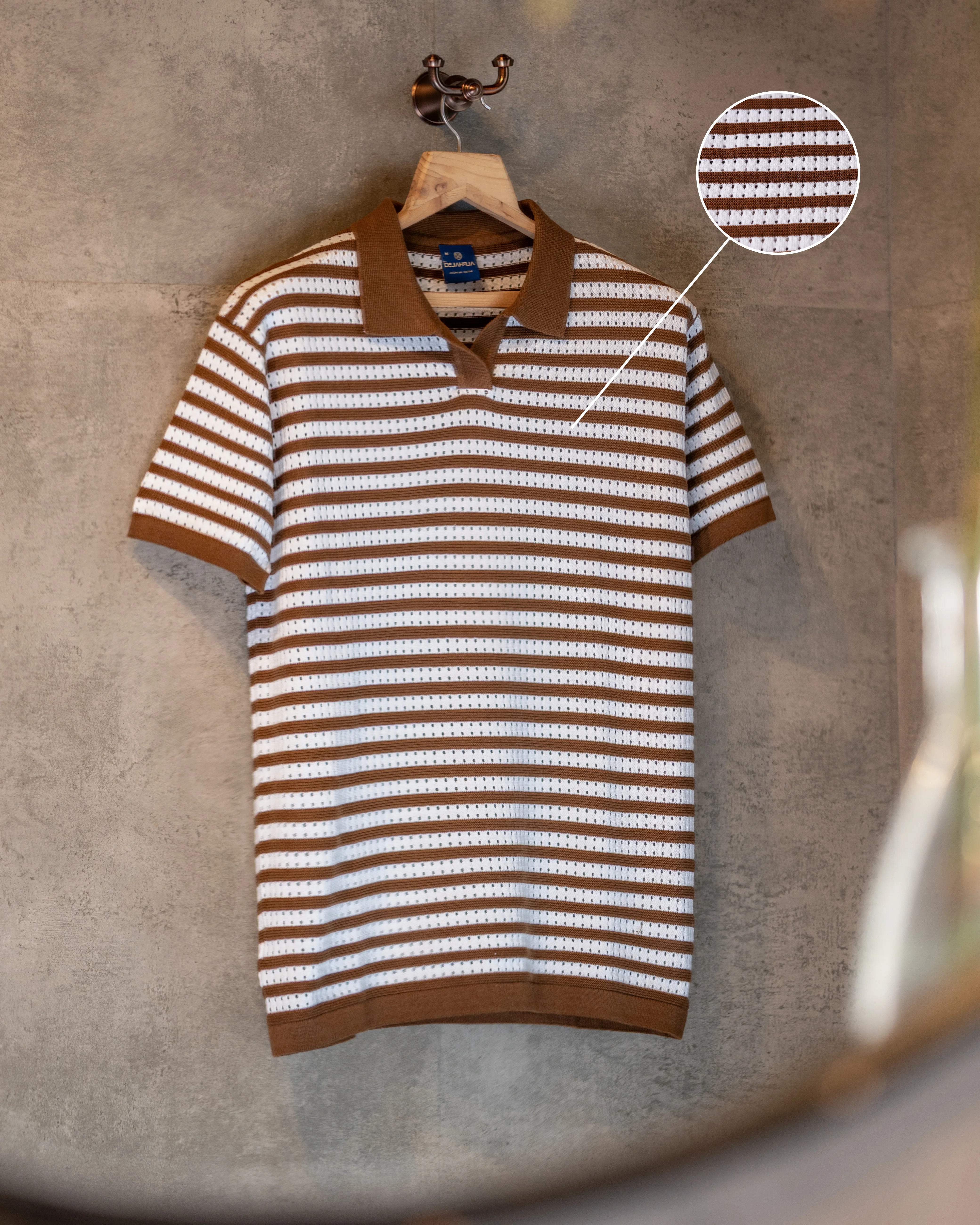 MADRID STRIPED POLO T-SHIRT - Image 5