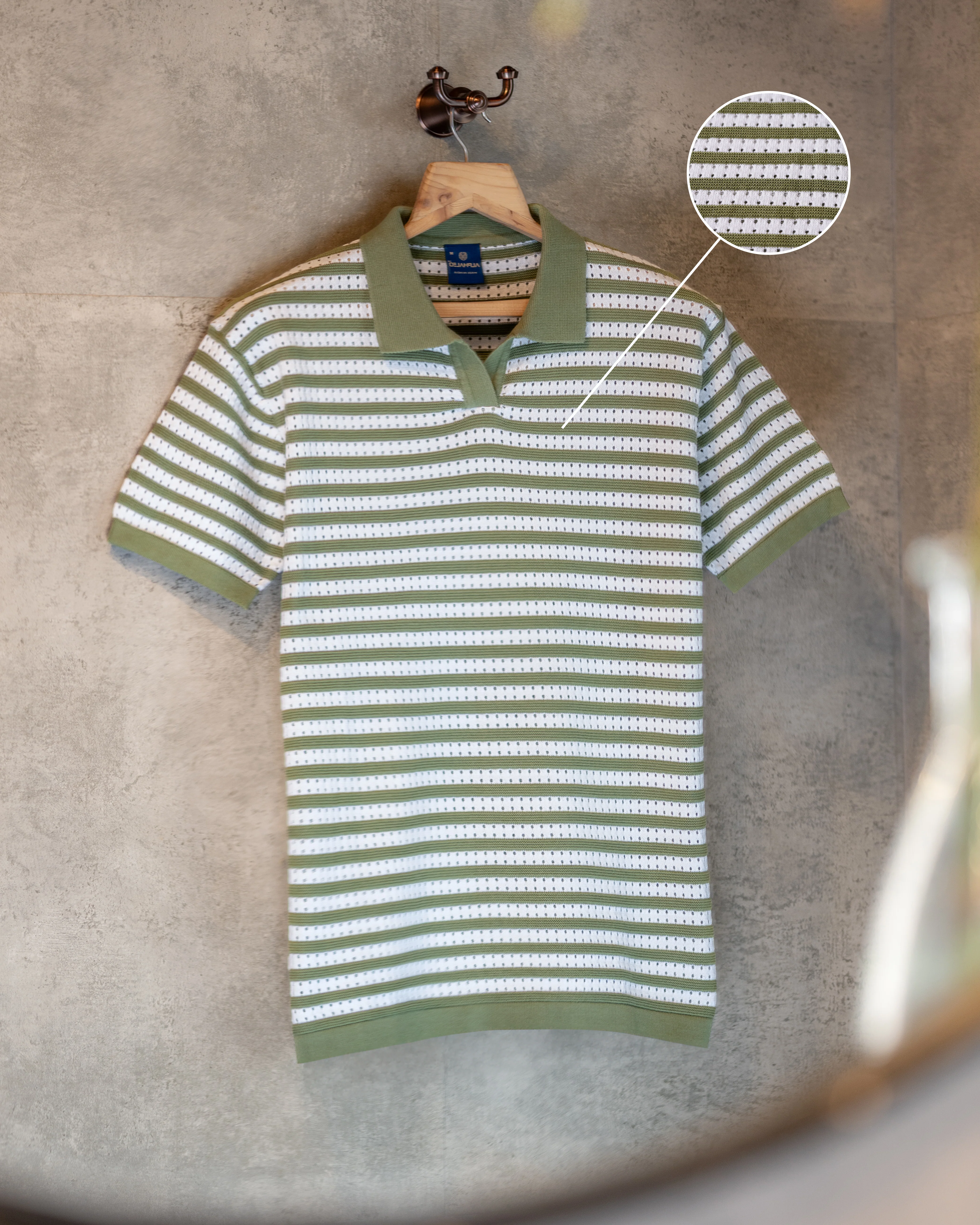 MADRID STRIPED POLO T-SHIRT - Image 6