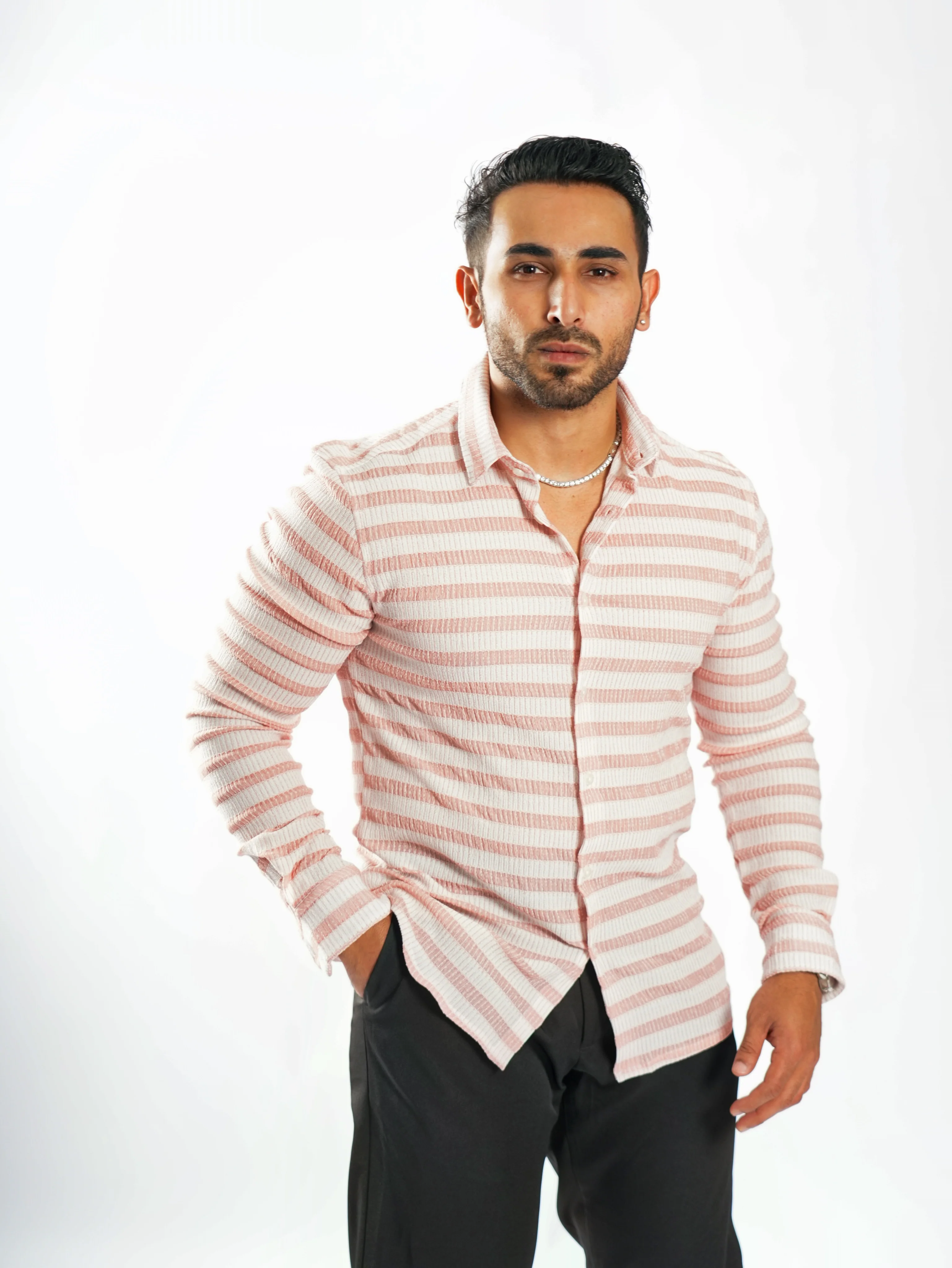 Royale Party Wear Striped Shirts - Image 16