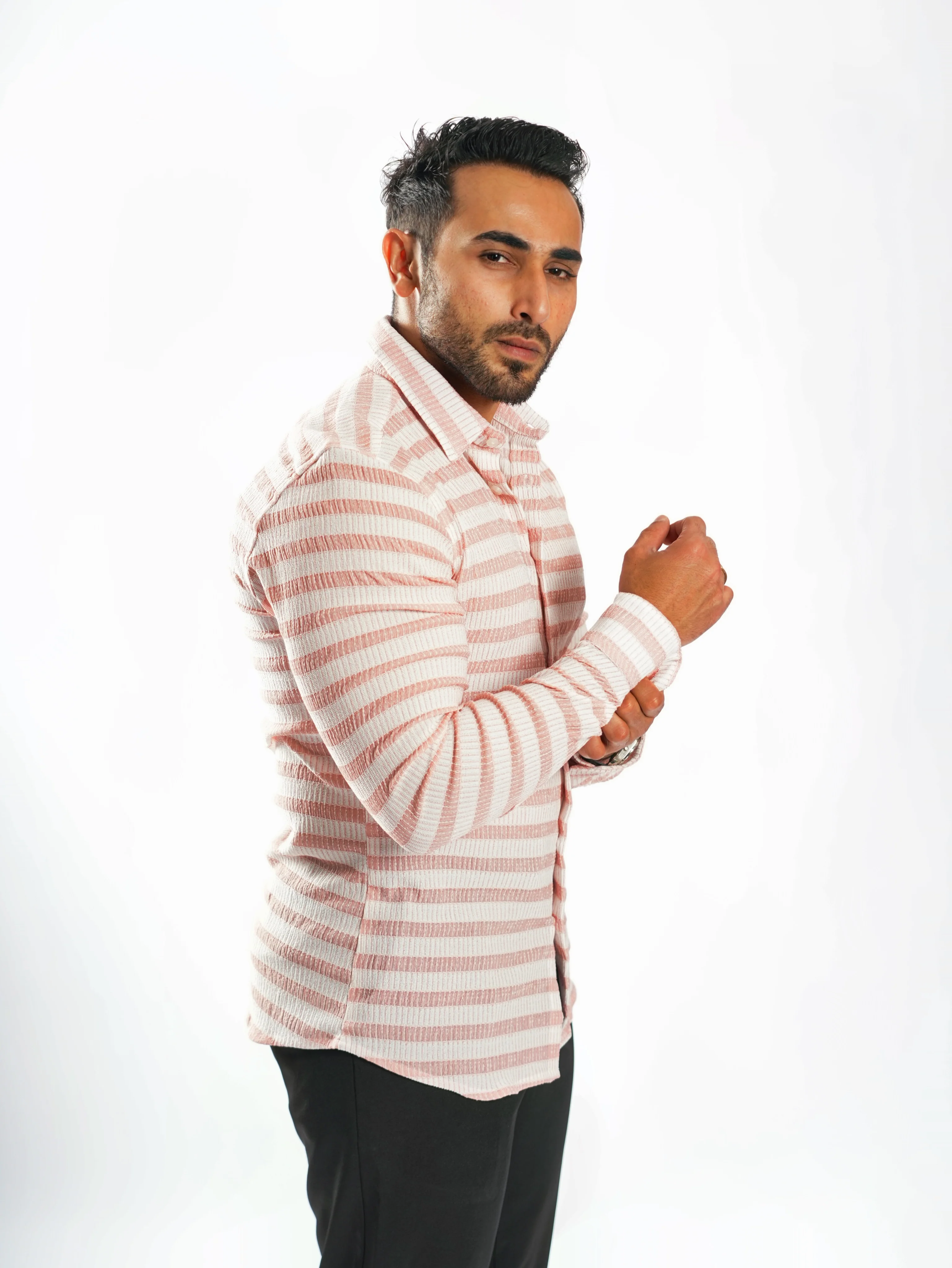 Royale Party Wear Striped Shirts - Image 17