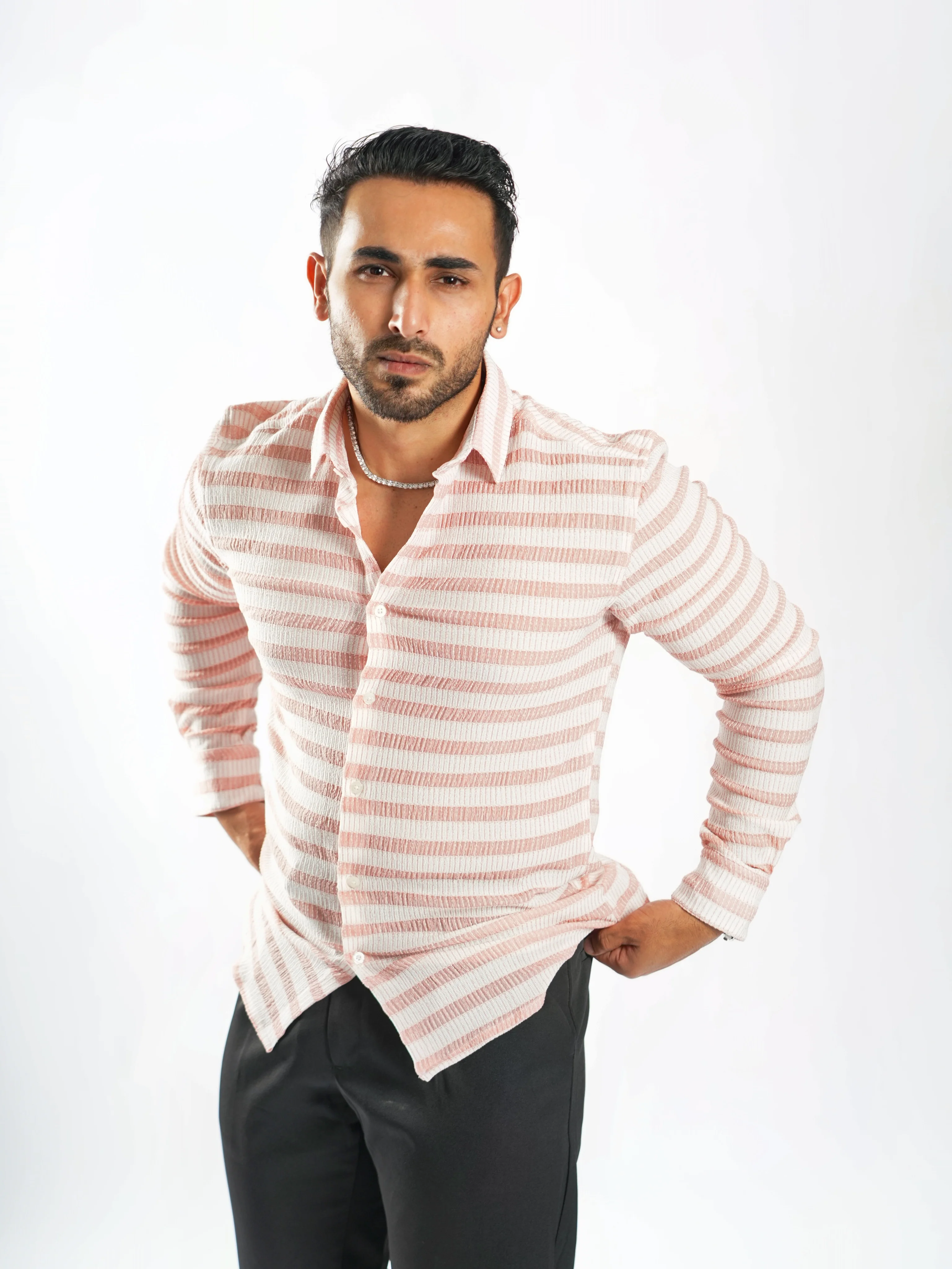 Royale Party Wear Striped Shirts - Image 18