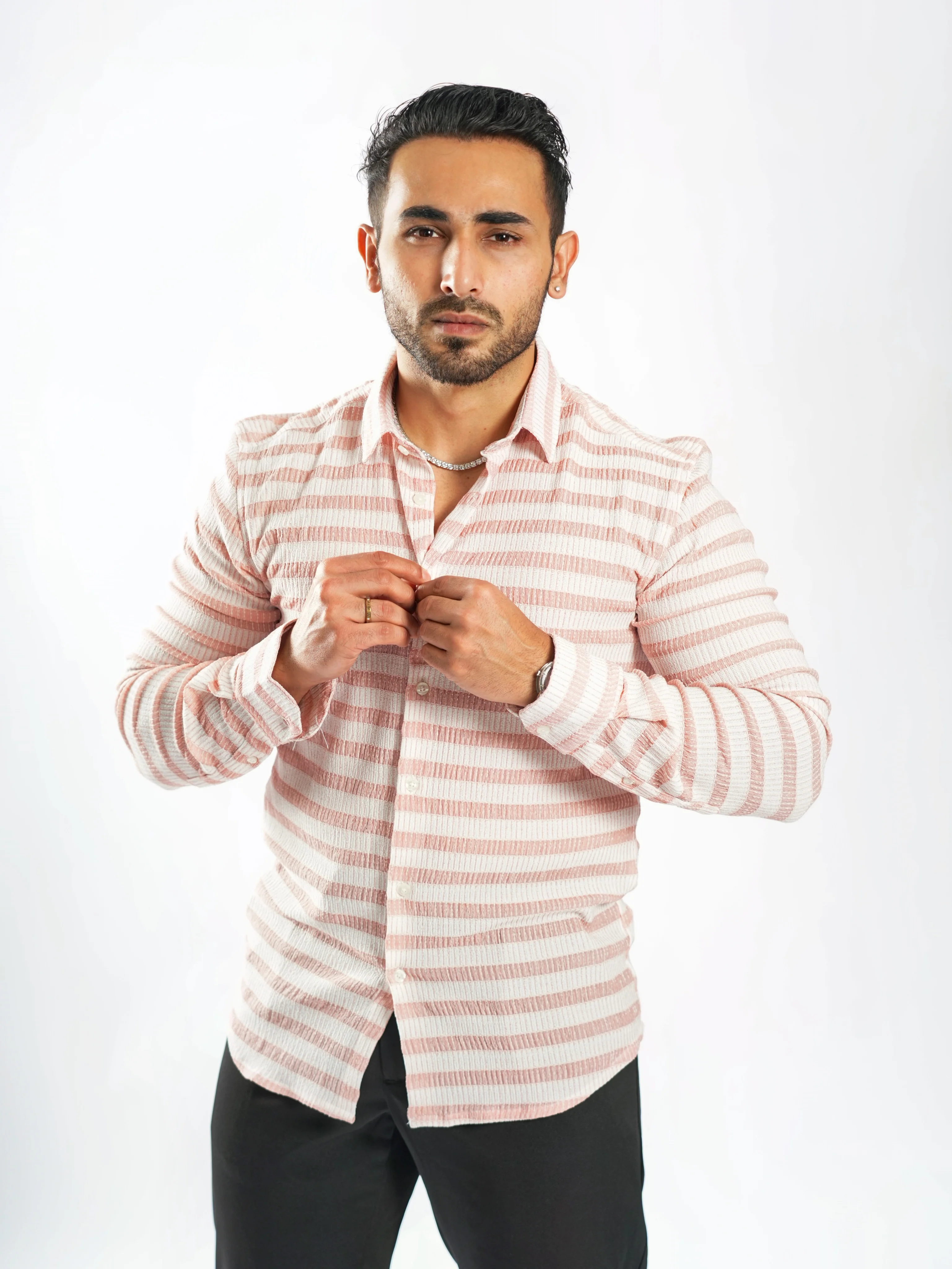 Royale Party Wear Striped Shirts - Image 19