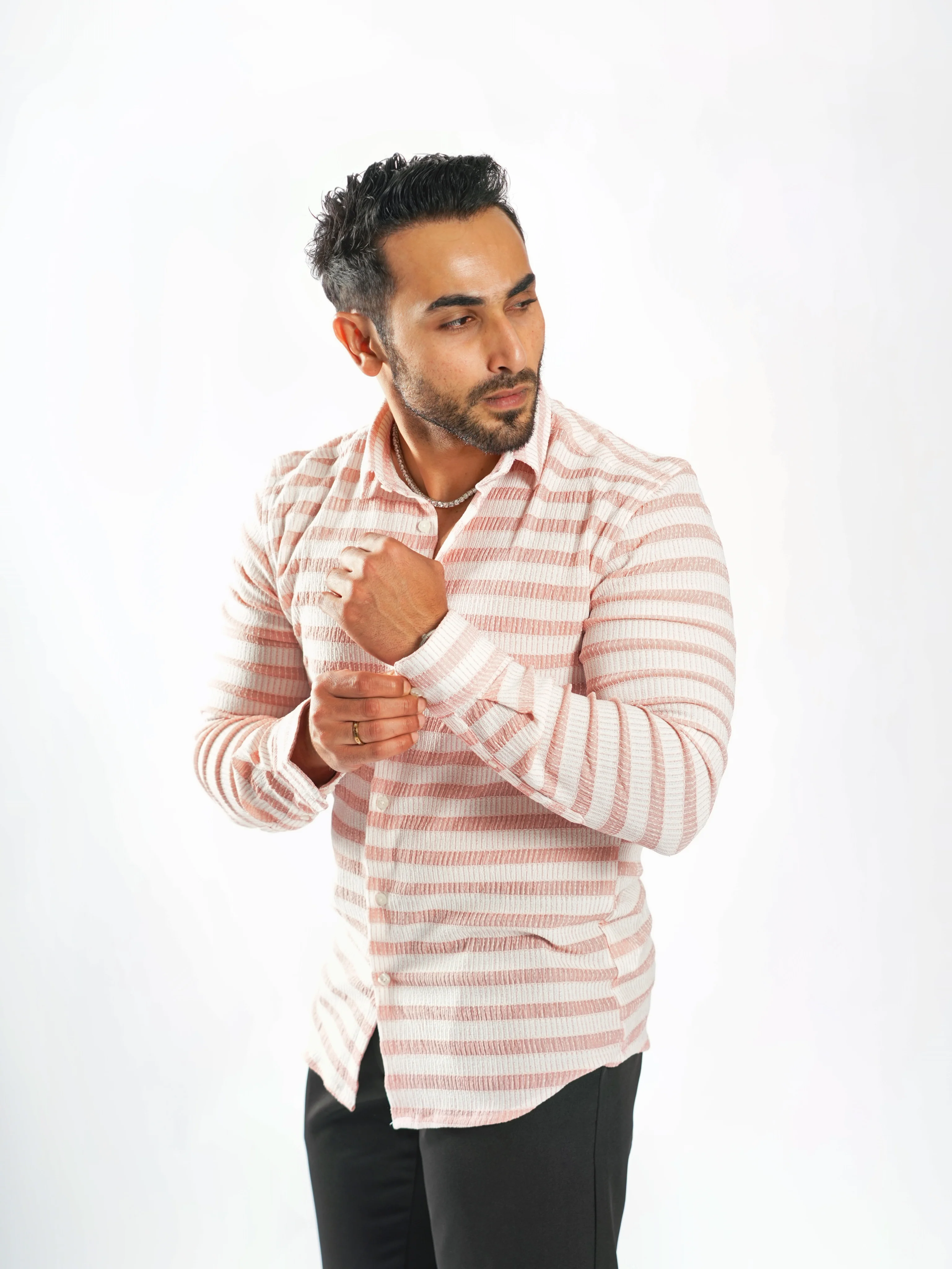 Royale Party Wear Striped Shirts - Image 20