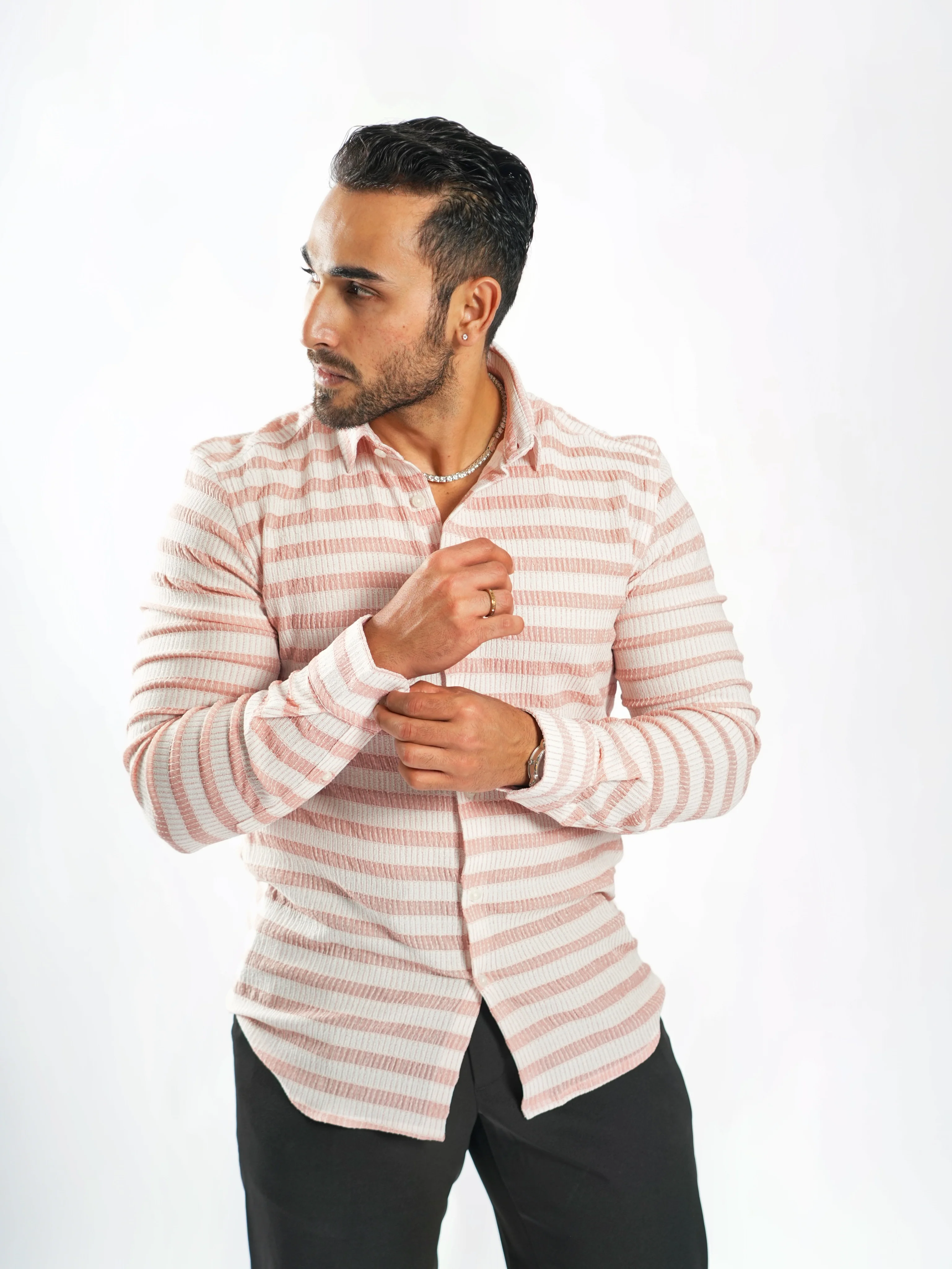 Royale Party Wear Striped Shirts - Image 21