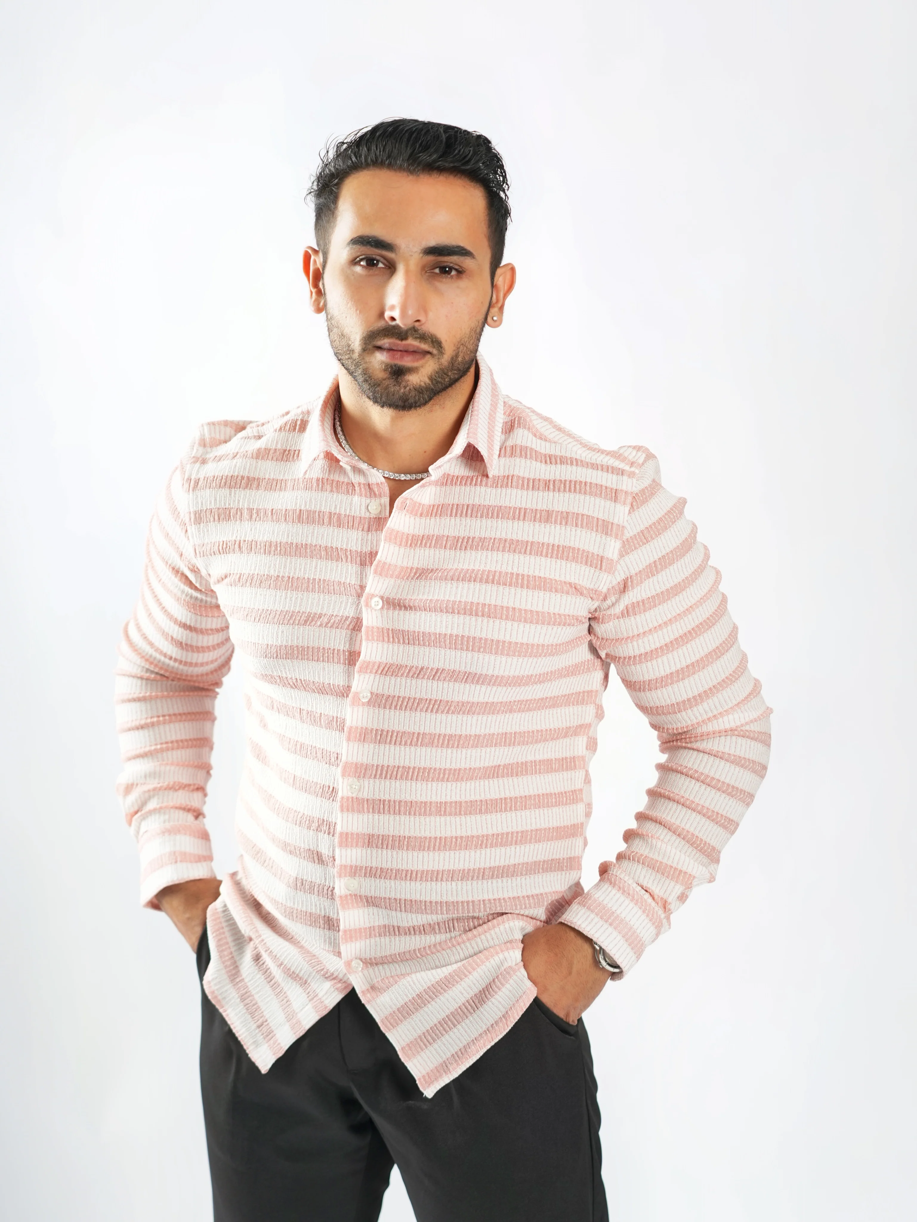 Royale Party Wear Striped Shirts - Image 22