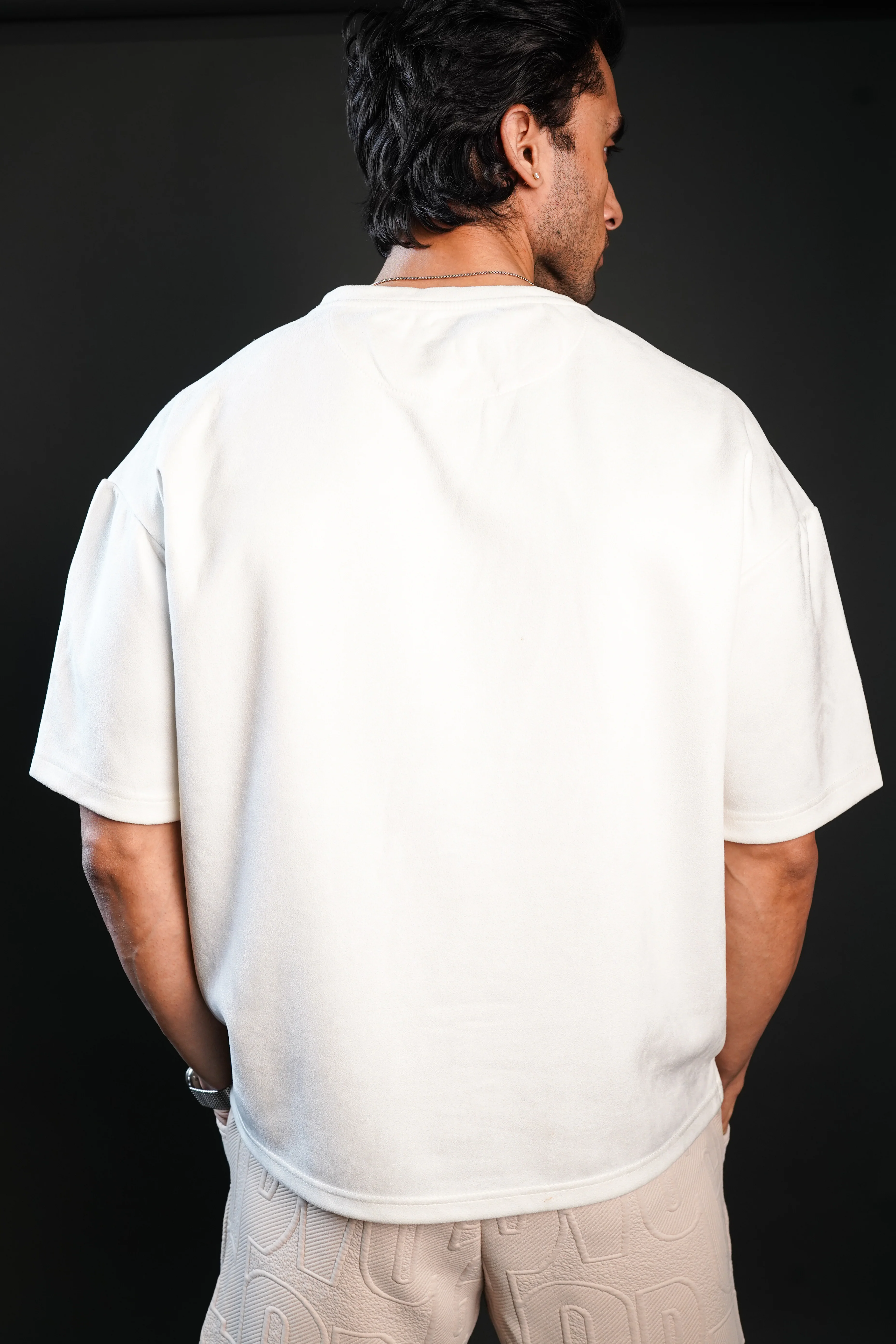 SUEDE EMBROIDERED OVERSIZED TSHIRT - Image 10