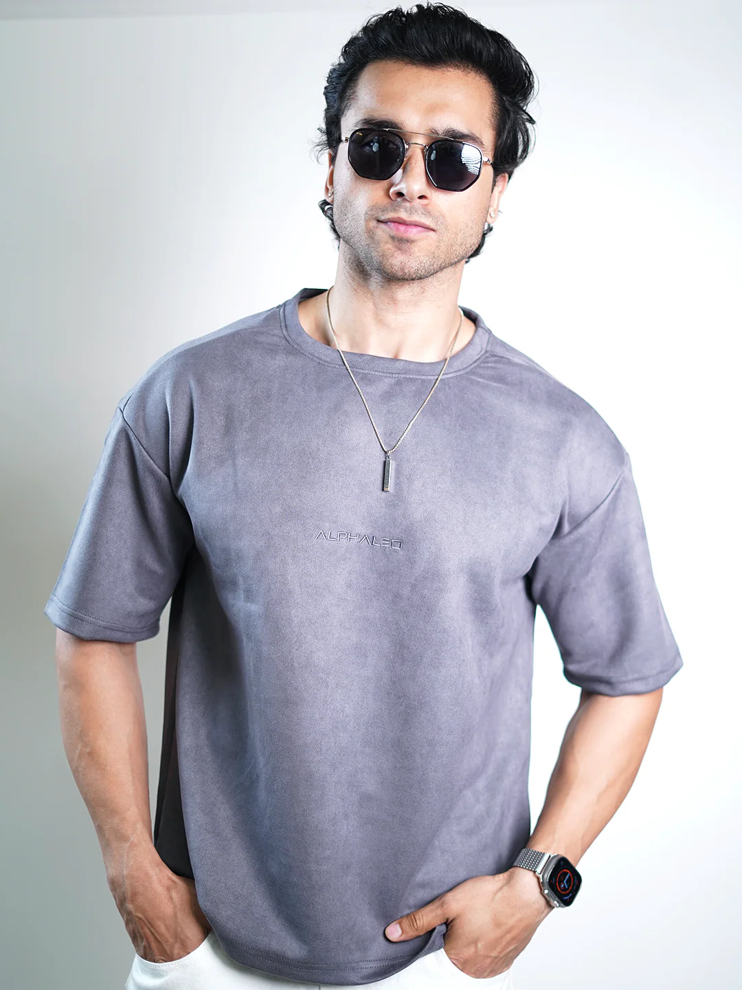 SUEDE EMBROIDERED OVERSIZED TSHIRT - Image 29